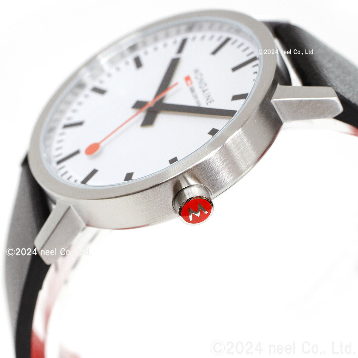 モンディーン MONDAINE 腕時計 メンズ レディース クラシック 40mm グレープビーガンレザー Classic A660.30360.16SBBV