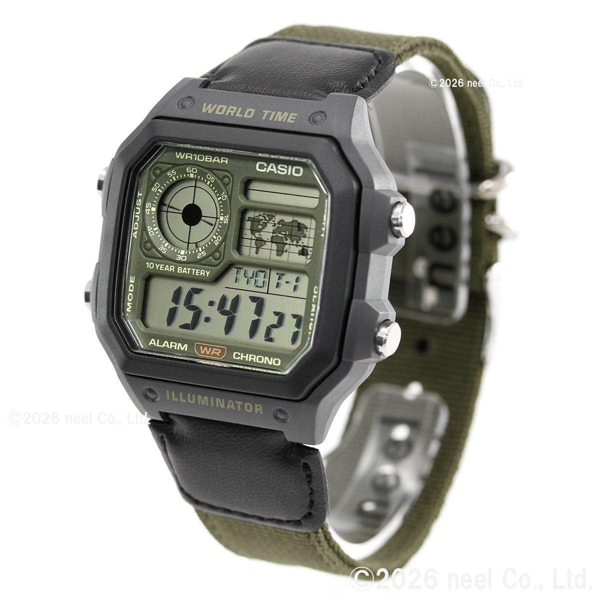 カシオ コレクション CASIO Collection デジタル 腕時計 メンズ AE-1200WHUB-3AJF