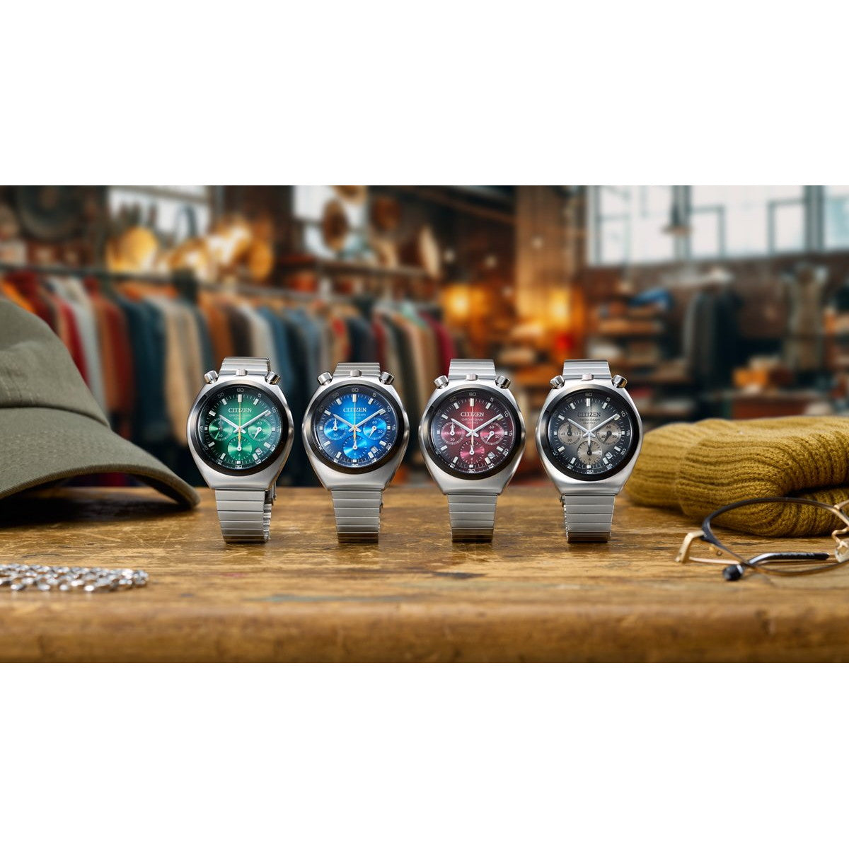 シチズンコレクション レコードレーベル ツノクロノ AN3714-68L 腕時計 CITIZEN COLLECTION RECORD LABEL Gradation TSUNO【2026 新作】