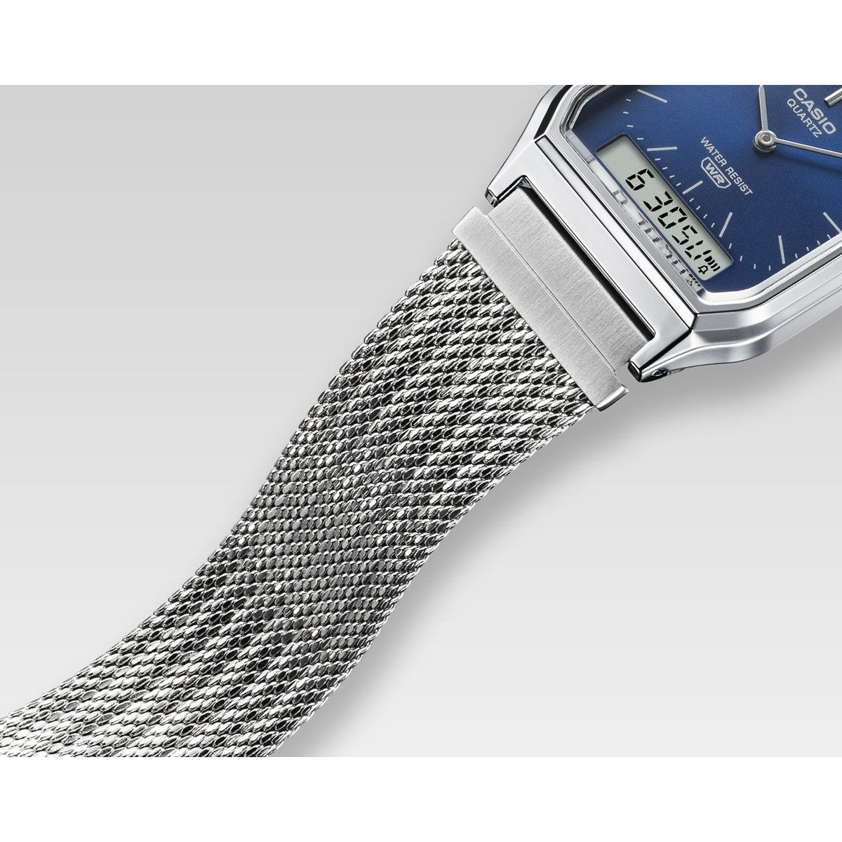 カシオ クラシック CASIO CLASSIC デジタル 限定モデル 腕時計 AQ-230EM-2AJF ネイビー【2025 新作】