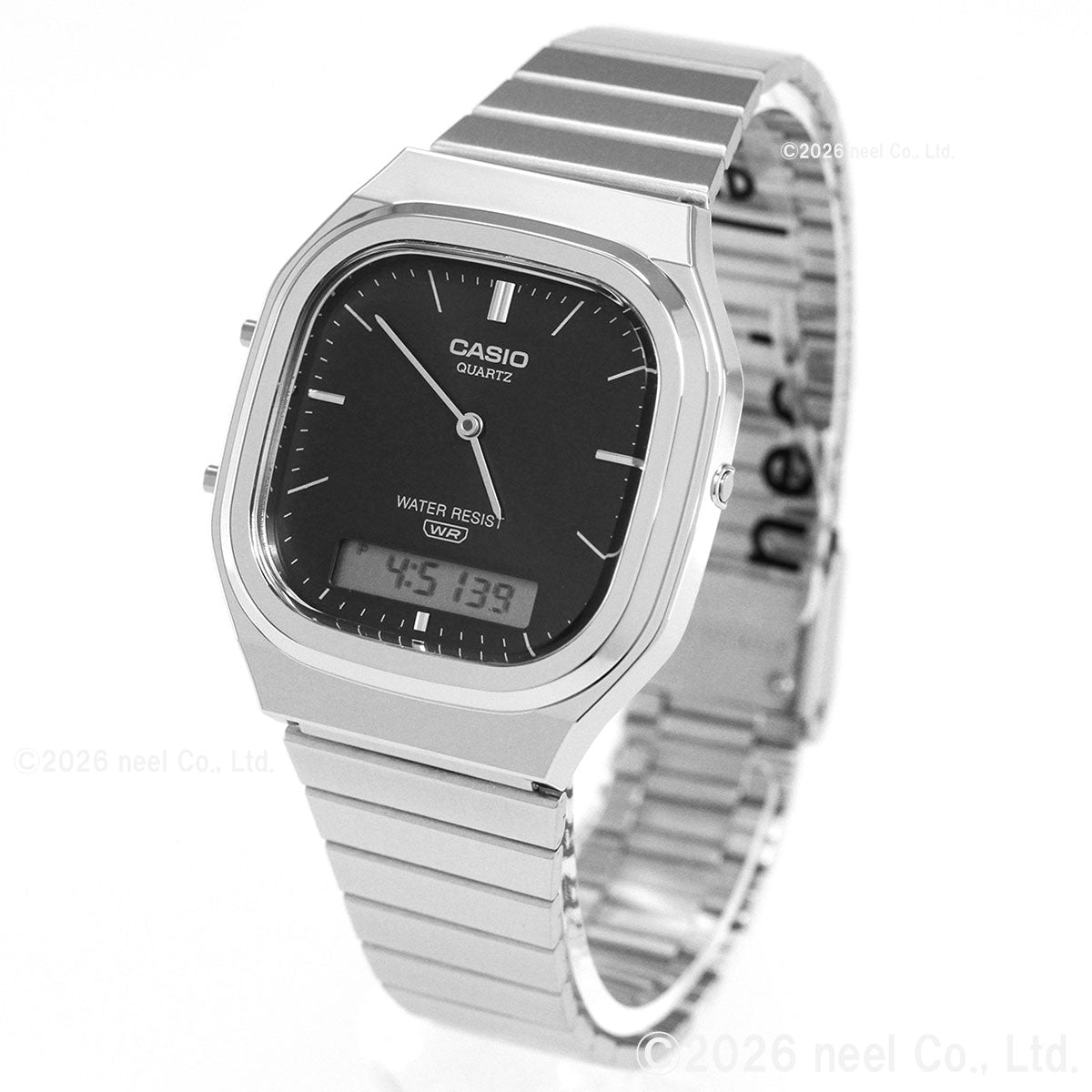 カシオ クラシック CASIO CLASSIC アナデジ 限定モデル 腕時計 AQ-240E-1AJF ブラック【2026 新作】