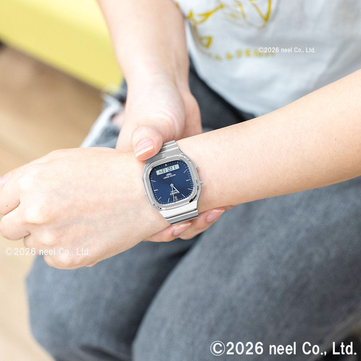 カシオ クラシック CASIO CLASSIC アナデジ 限定モデル 腕時計 AQ-240E-2A2JF ネイビー【2026 新作】