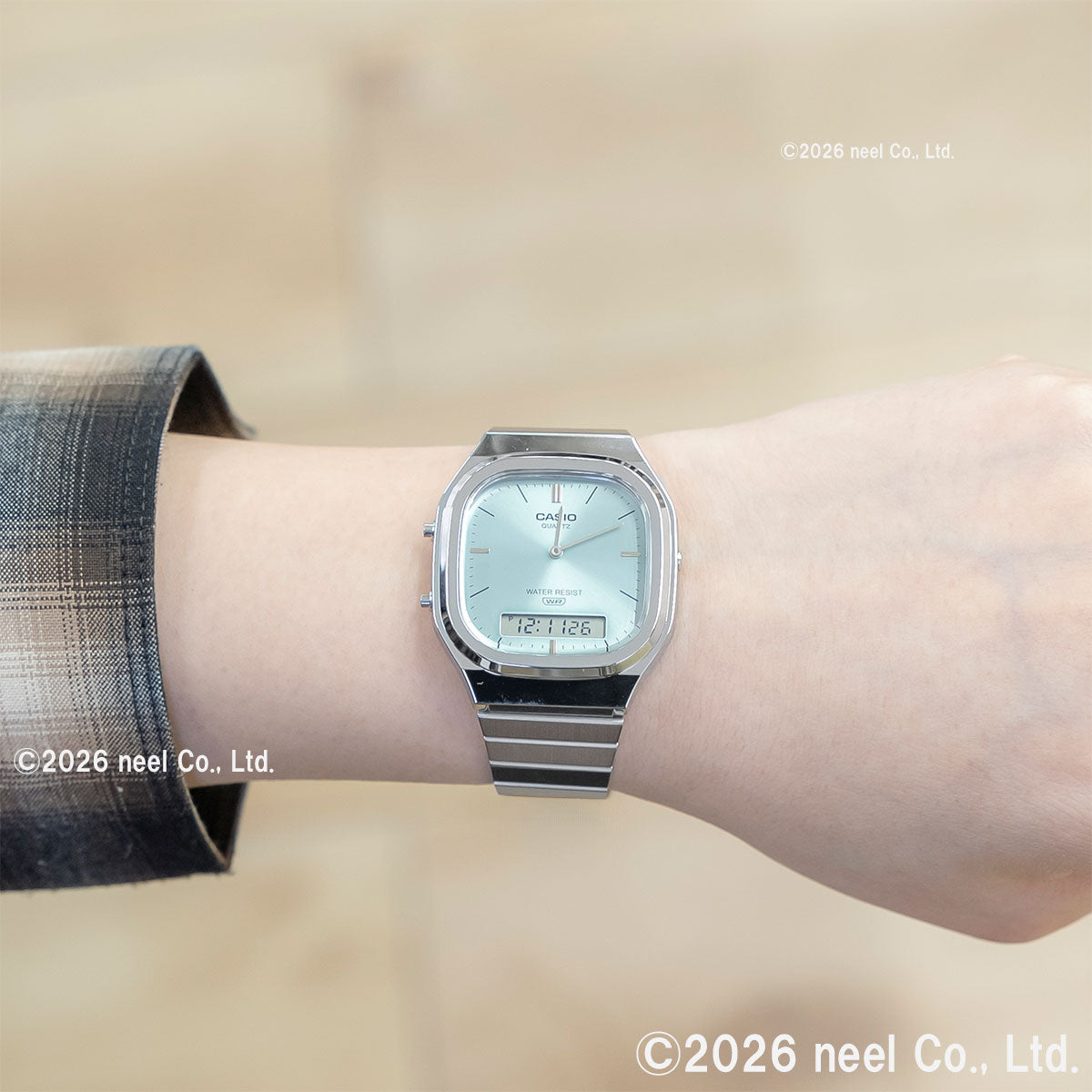 カシオ クラシック CASIO CLASSIC アナデジ 限定モデル 腕時計 AQ-240E-2AJF ブルー【2026 新作】