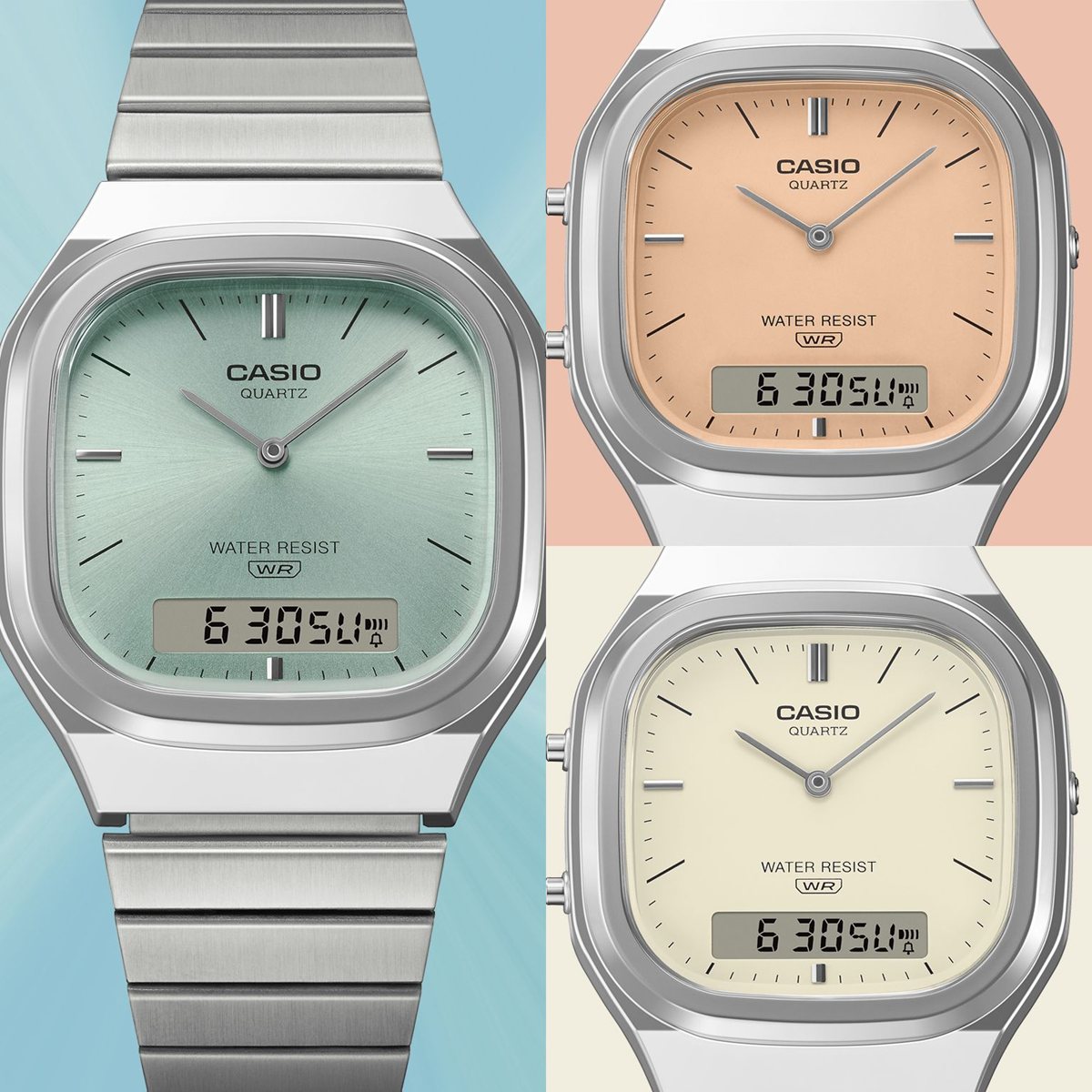 カシオ クラシック CASIO CLASSIC アナデジ 限定モデル 腕時計 AQ-240E-4AJF オレンジ【2026 新作】