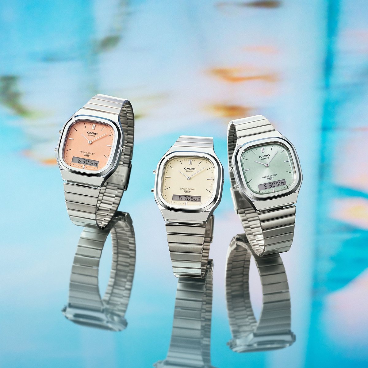カシオ クラシック CASIO CLASSIC アナデジ 限定モデル 腕時計 AQ-240E-4AJF オレンジ【2026 新作】