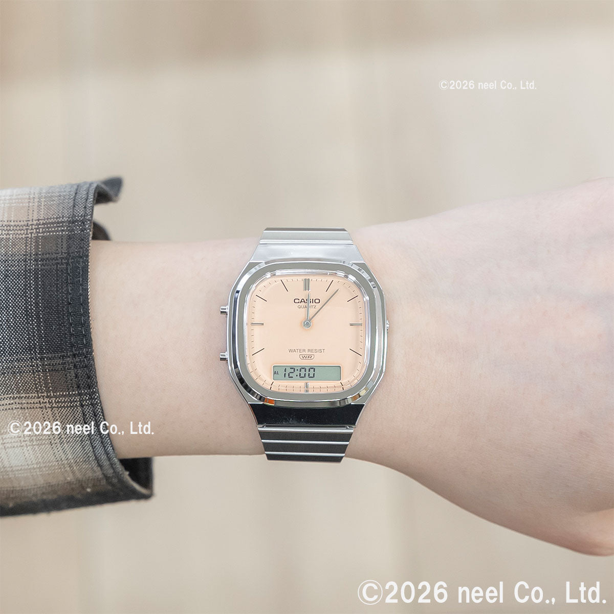 カシオ クラシック CASIO CLASSIC アナデジ 限定モデル 腕時計 AQ-240E-4AJF オレンジ【2026 新作】