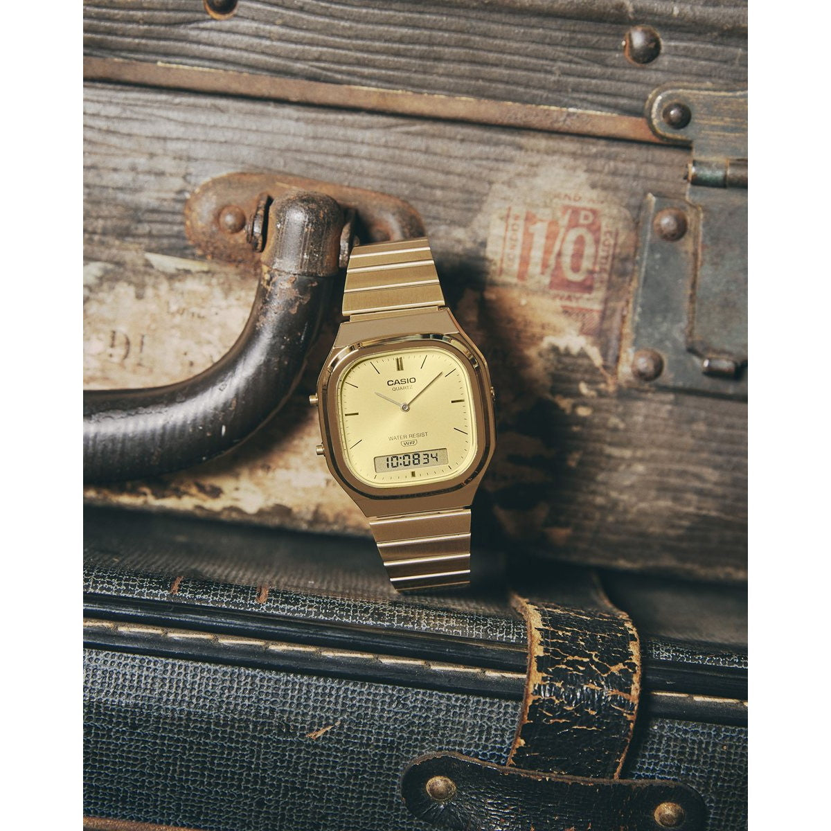 カシオ クラシック CASIO CLASSIC 限定モデル アナデジ 腕時計 AQ-240EG-9AJF ゴールド【2025 新作】