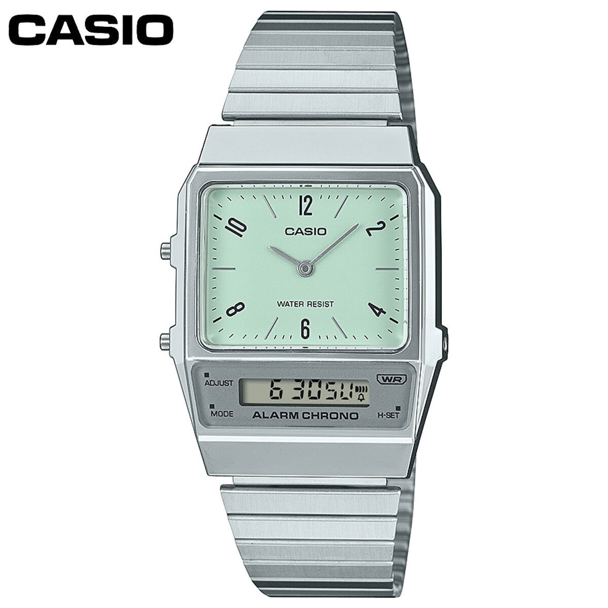 カシオ CASIO CLASSIC 限定モデル 腕時計 AQ-800E-3AJF レトロモダン 角型フォルム【2024 新作】