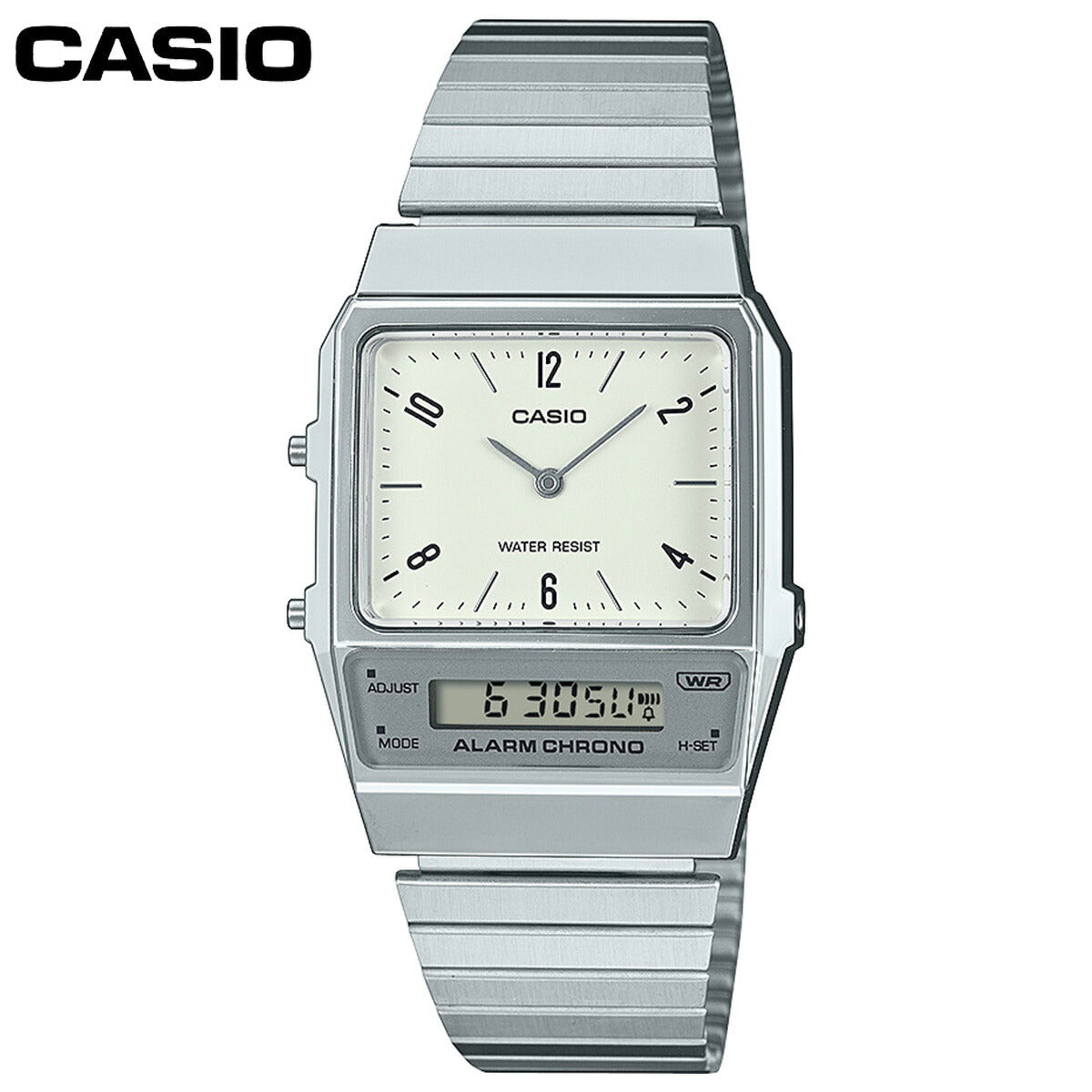 カシオ CASIO CLASSIC 限定モデル 腕時計 AQ-800E-7A2JF レトロモダン 角型フォルム【2024 新作】