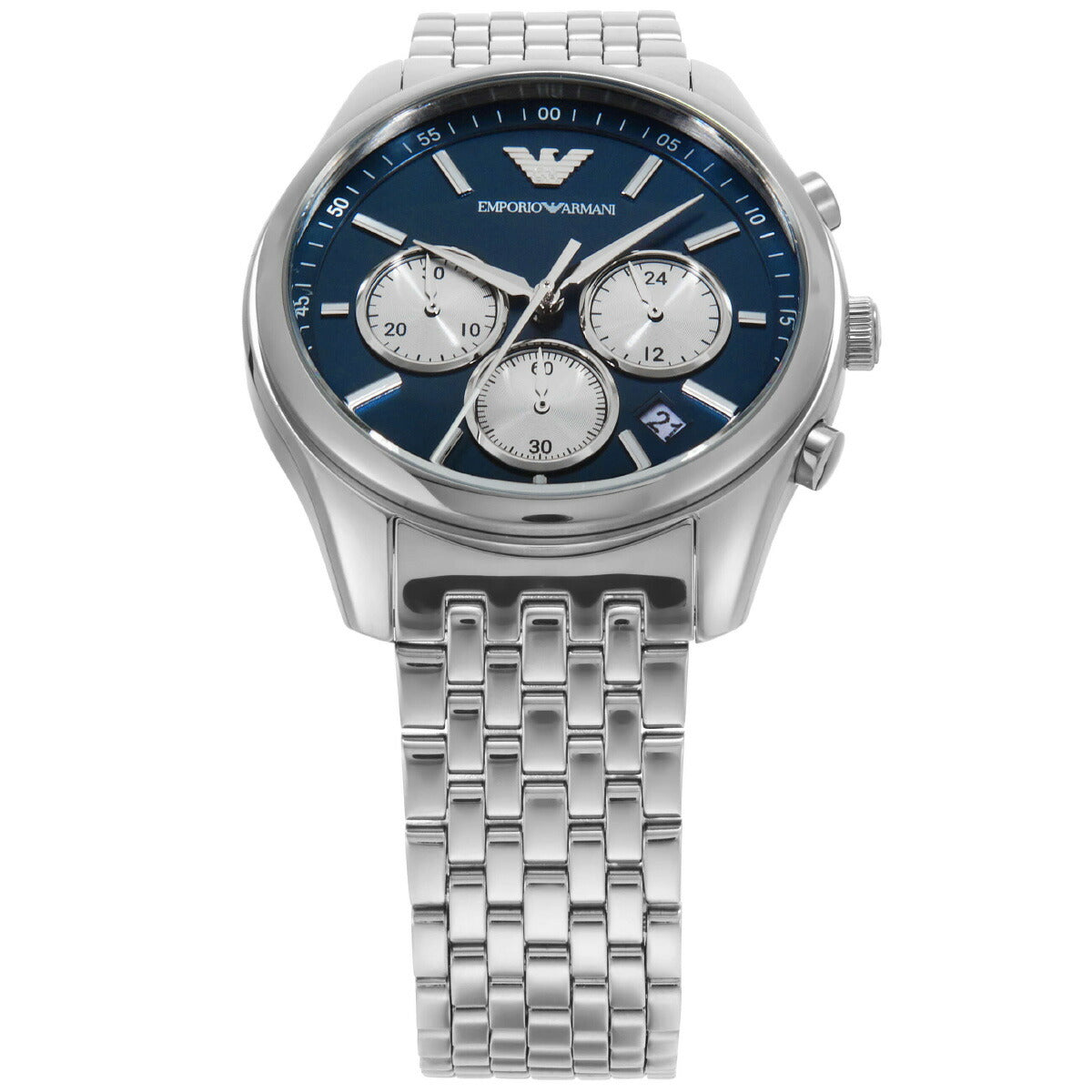 エンポリオアルマーニ EMPORIO ARMANI 腕時計 メンズ クロノグラフ ステンレススチールウォッチ AR11582