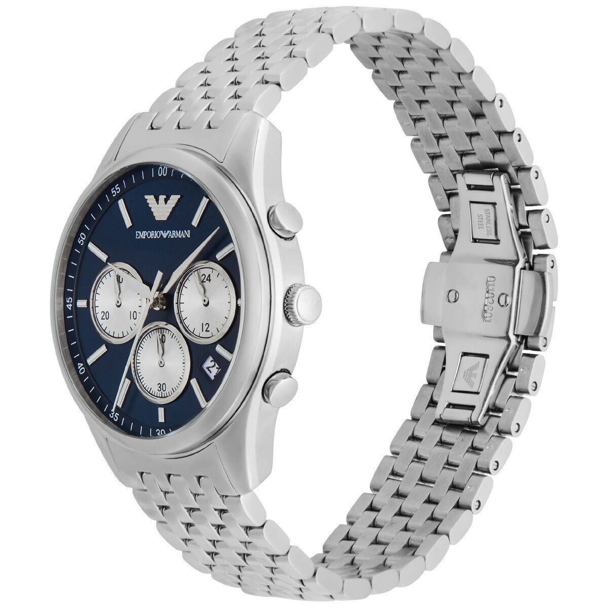 エンポリオアルマーニ EMPORIO ARMANI 腕時計 メンズ クロノグラフ ステンレススチールウォッチ AR11582