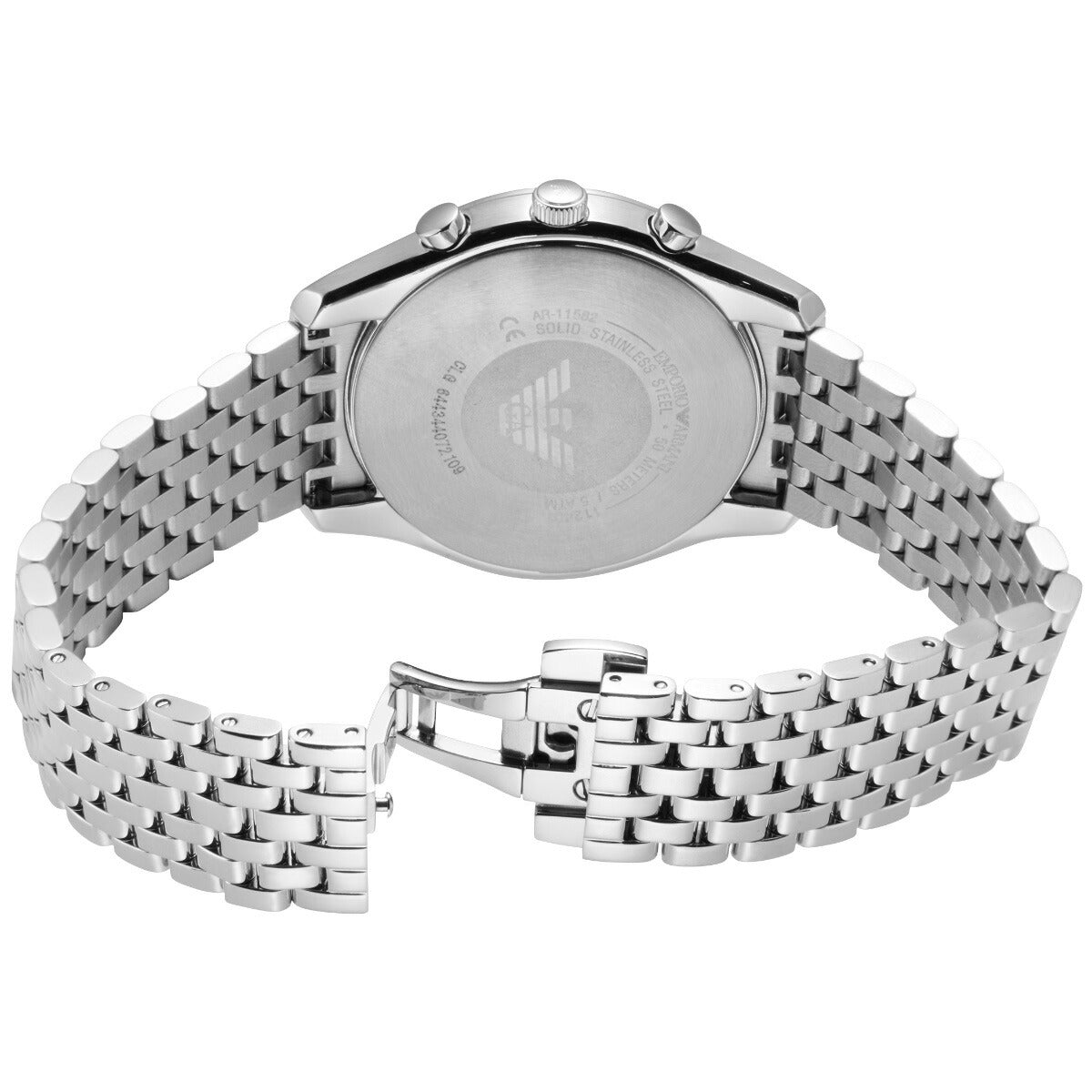 エンポリオアルマーニ EMPORIO ARMANI 腕時計 メンズ クロノグラフ ステンレススチールウォッチ AR11582