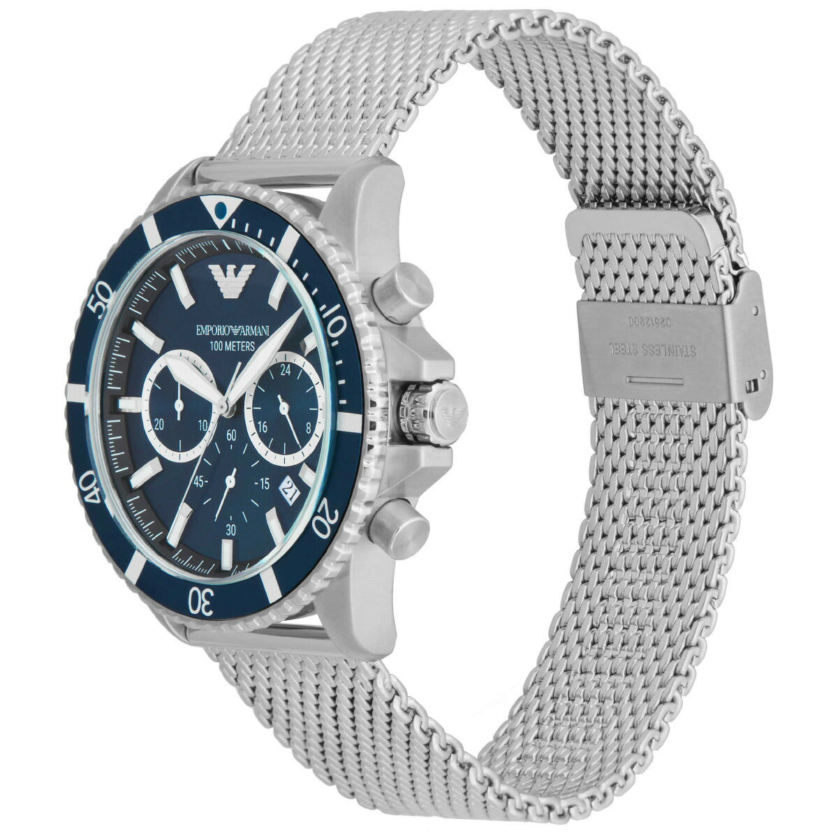 エンポリオアルマーニ EMPORIO ARMANI 腕時計 メンズ クロノグラフ ステンレススチールウォッチ AR11587