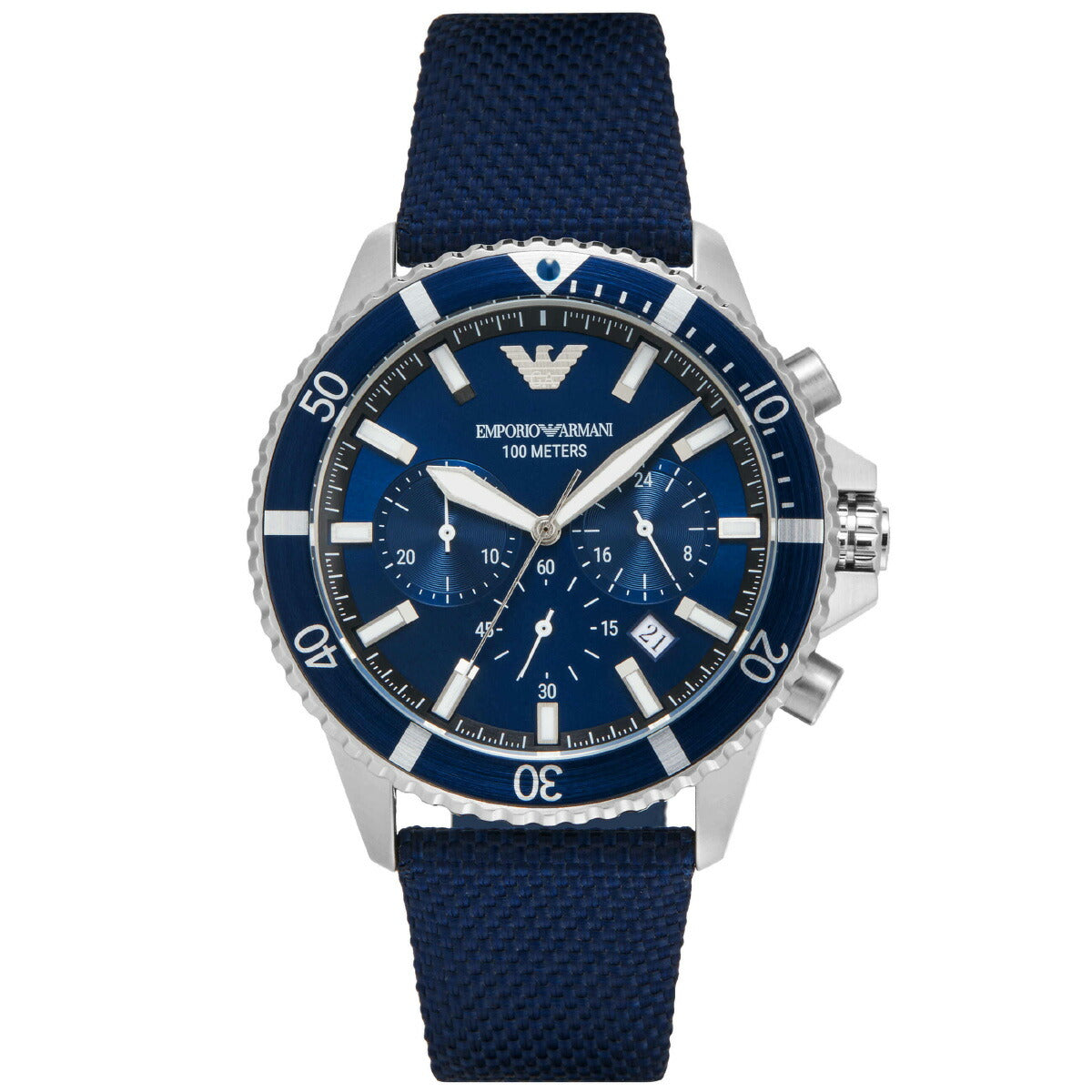 エンポリオアルマーニ EMPORIO ARMANI 腕時計 メンズ クロノグラフ ナイロンウォッチ AR11588