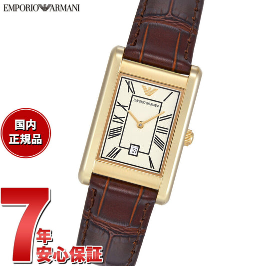 エンポリオアルマーニ EMPORIO ARMANI 腕時計 メンズ 二針デイト ゴールドトーン ステンレススチールウォッチ AR11665【2025 新作】