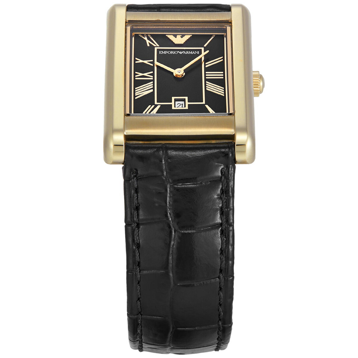 エンポリオアルマーニ EMPORIO ARMANI 腕時計 メンズ 二針デイト ゴールドトーン ステンレススチールウォッチ AR11666【2025 新作】