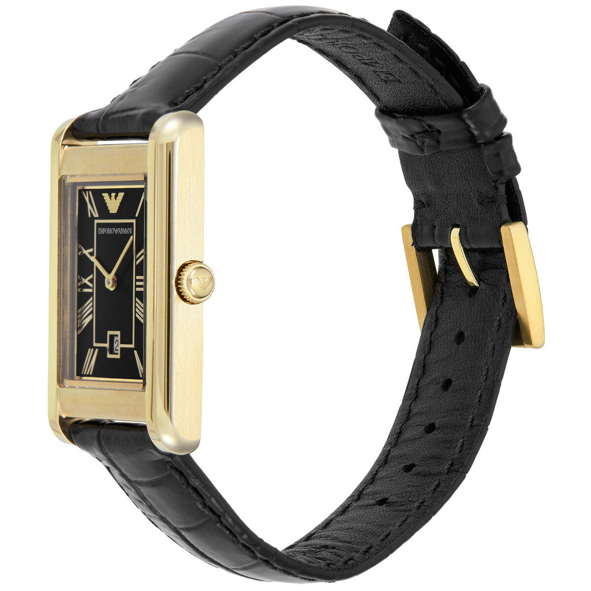 エンポリオアルマーニ EMPORIO ARMANI 腕時計 メンズ 二針デイト ゴールドトーン ステンレススチールウォッチ AR11666【2025 新作】