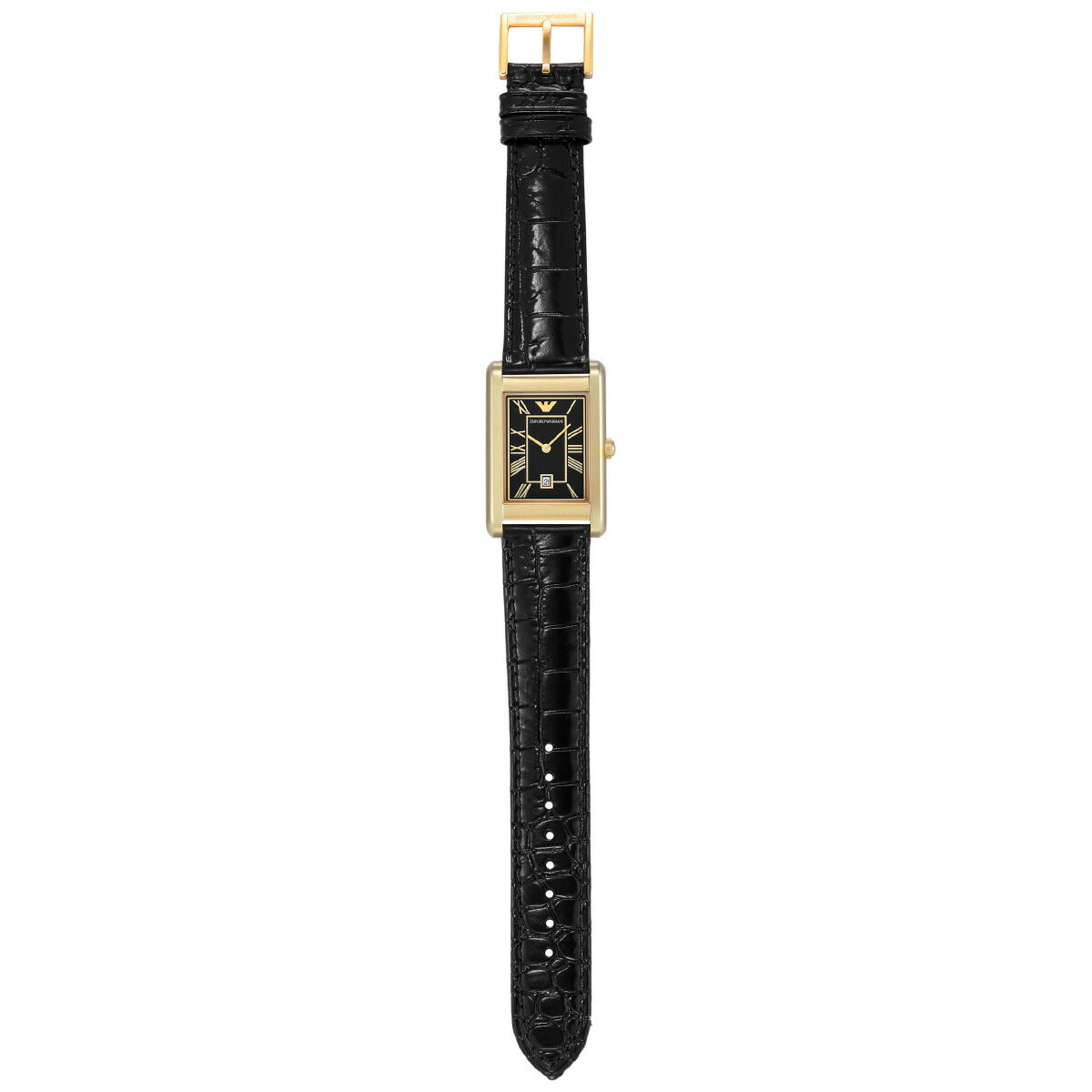 エンポリオアルマーニ EMPORIO ARMANI 腕時計 メンズ 二針デイト ゴールドトーン ステンレススチールウォッチ AR11666【2025 新作】