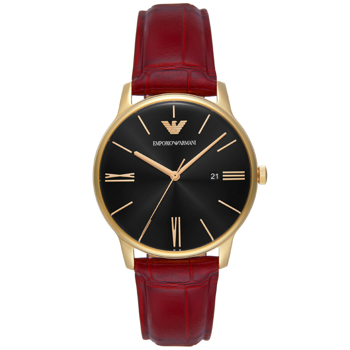 エンポリオアルマーニ EMPORIO ARMANI 腕時計 メンズ 三針デイト ゴールドトーン ステンレススチールウォッチ AR11673【2025 新作】