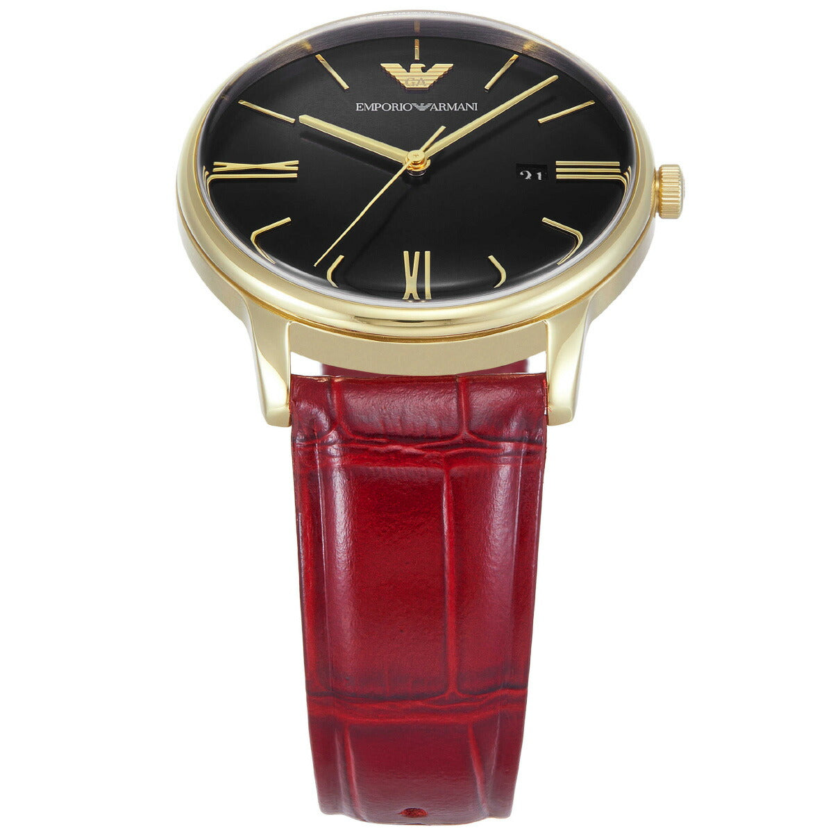 エンポリオアルマーニ EMPORIO ARMANI 腕時計 メンズ 三針デイト ゴールドトーン ステンレススチールウォッチ AR11673【2025 新作】