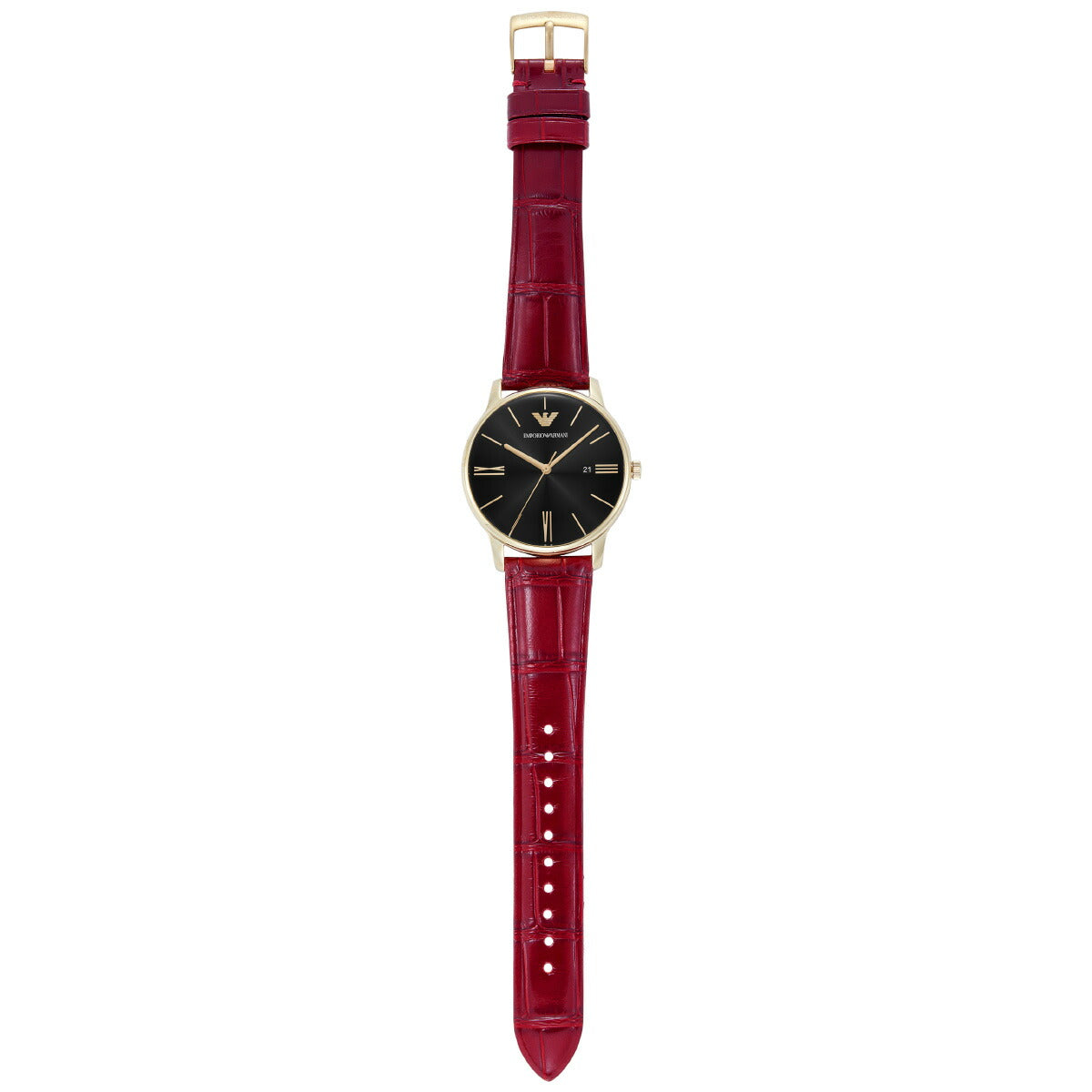 エンポリオアルマーニ EMPORIO ARMANI 腕時計 メンズ 三針デイト ゴールドトーン ステンレススチールウォッチ AR11673【2025 新作】