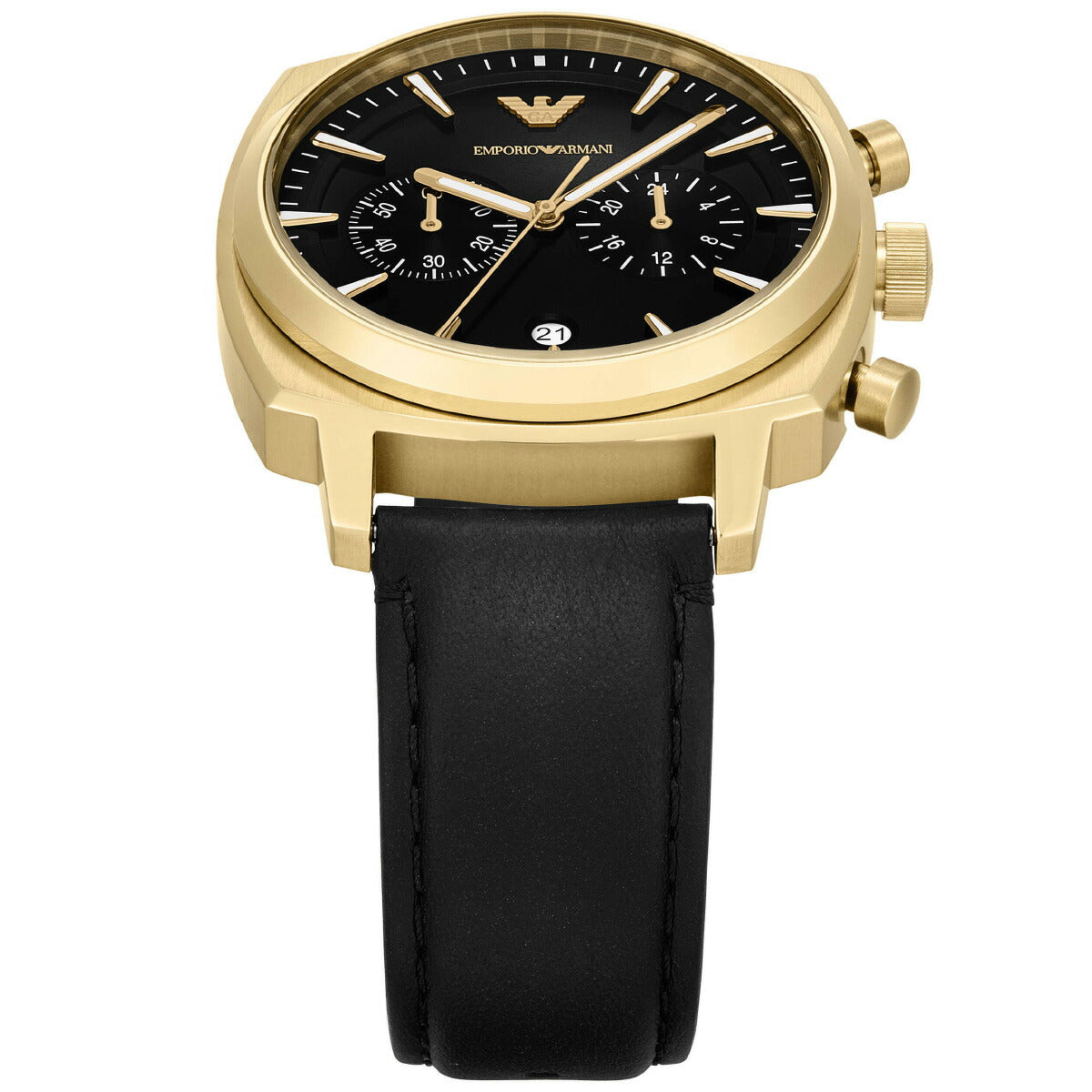 エンポリオアルマーニ EMPORIO ARMANI 腕時計 メンズ クロノグラフウォッチ ブラックレザー AR11690【2025 新作】
