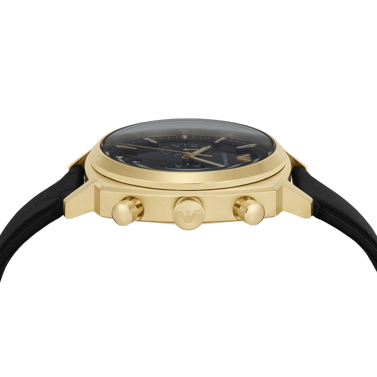 エンポリオアルマーニ EMPORIO ARMANI 腕時計 メンズ クロノグラフウォッチ ブラックレザー AR11690【2025 新作】