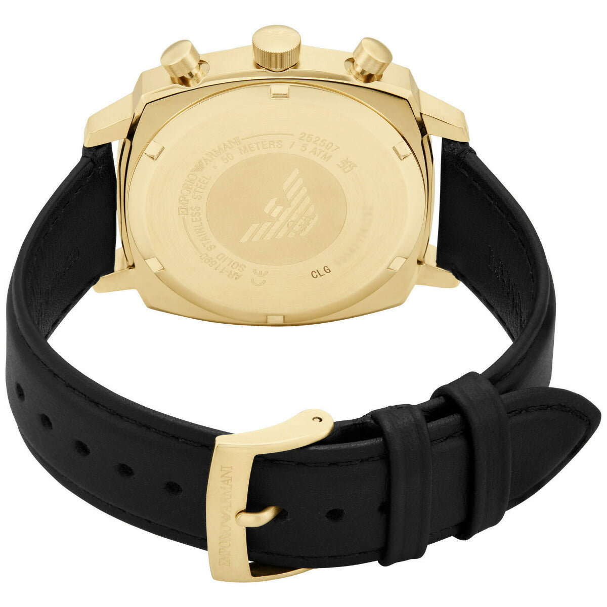 エンポリオアルマーニ EMPORIO ARMANI 腕時計 メンズ クロノグラフウォッチ ブラックレザー AR11690【2025 新作】