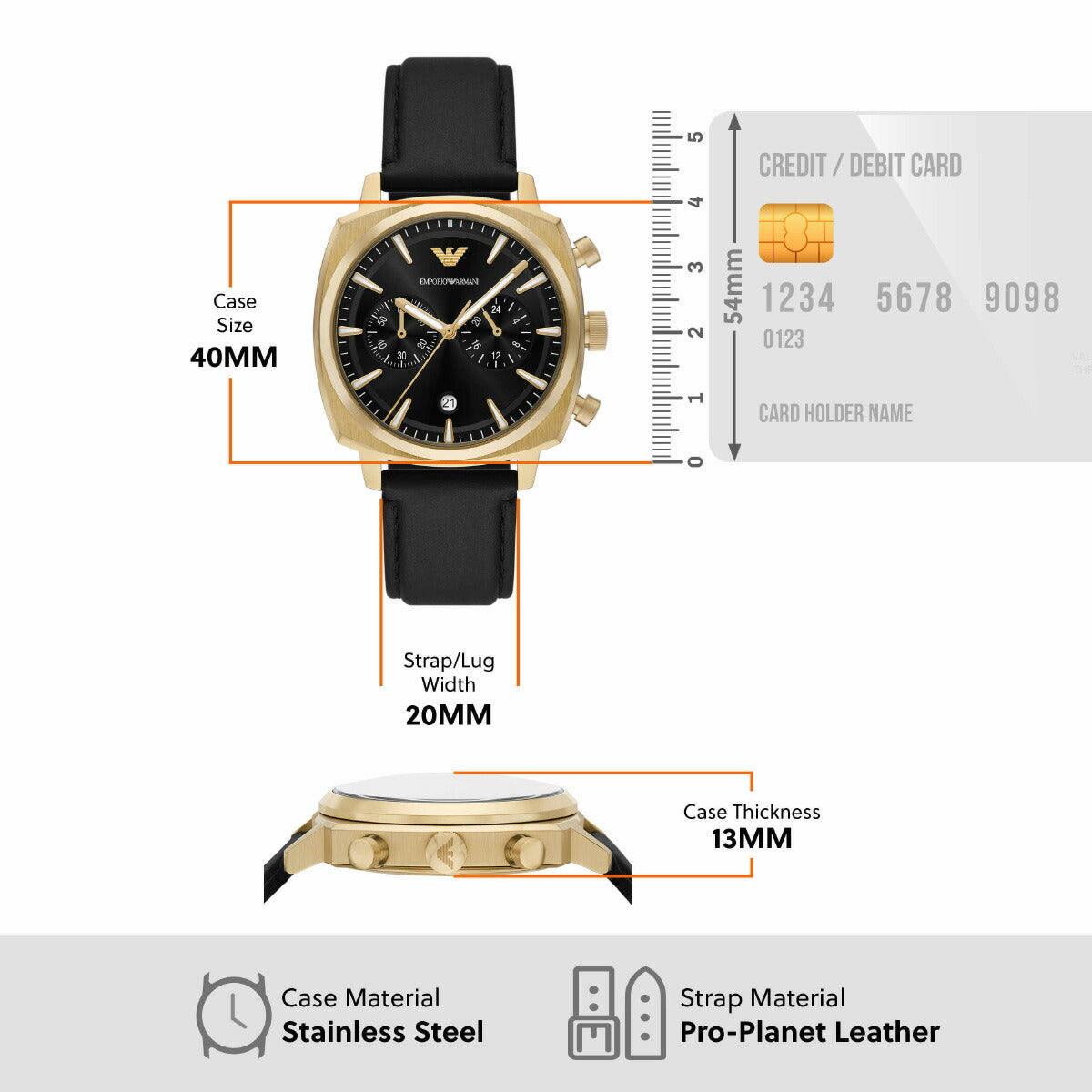 エンポリオアルマーニ EMPORIO ARMANI 腕時計 メンズ クロノグラフウォッチ ブラックレザー AR11690【2025 新作】