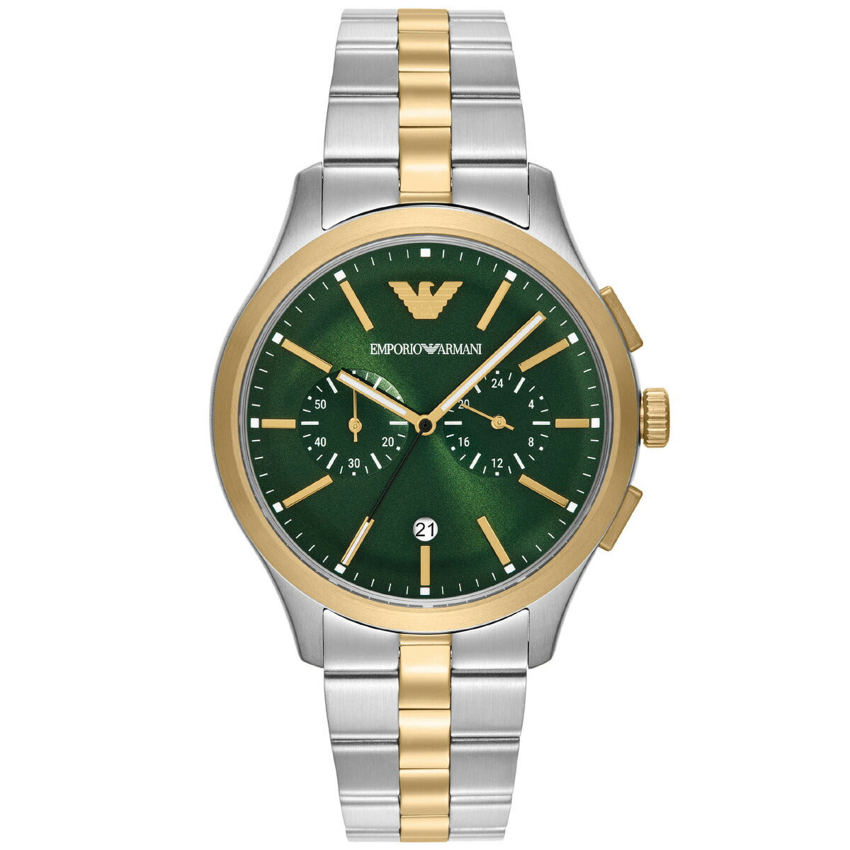 エンポリオアルマーニ EMPORIO ARMANI 腕時計 メンズ クロノグラフウォッチ ツートンステンレススチール AR11692【2025 新作】