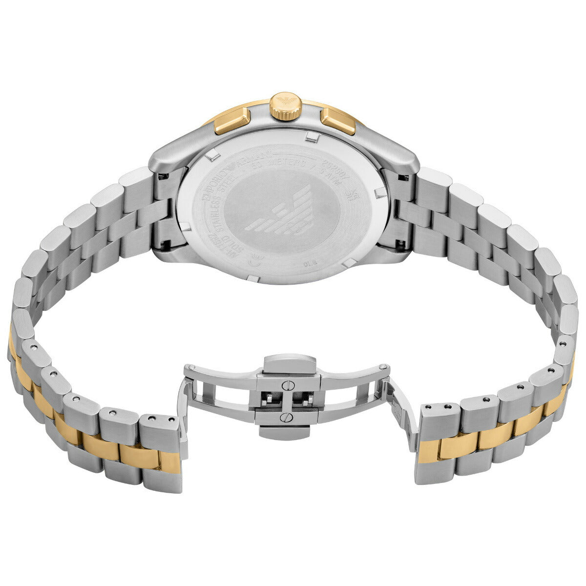 エンポリオアルマーニ EMPORIO ARMANI 腕時計 メンズ クロノグラフウォッチ ツートンステンレススチール AR11692【2025 新作】