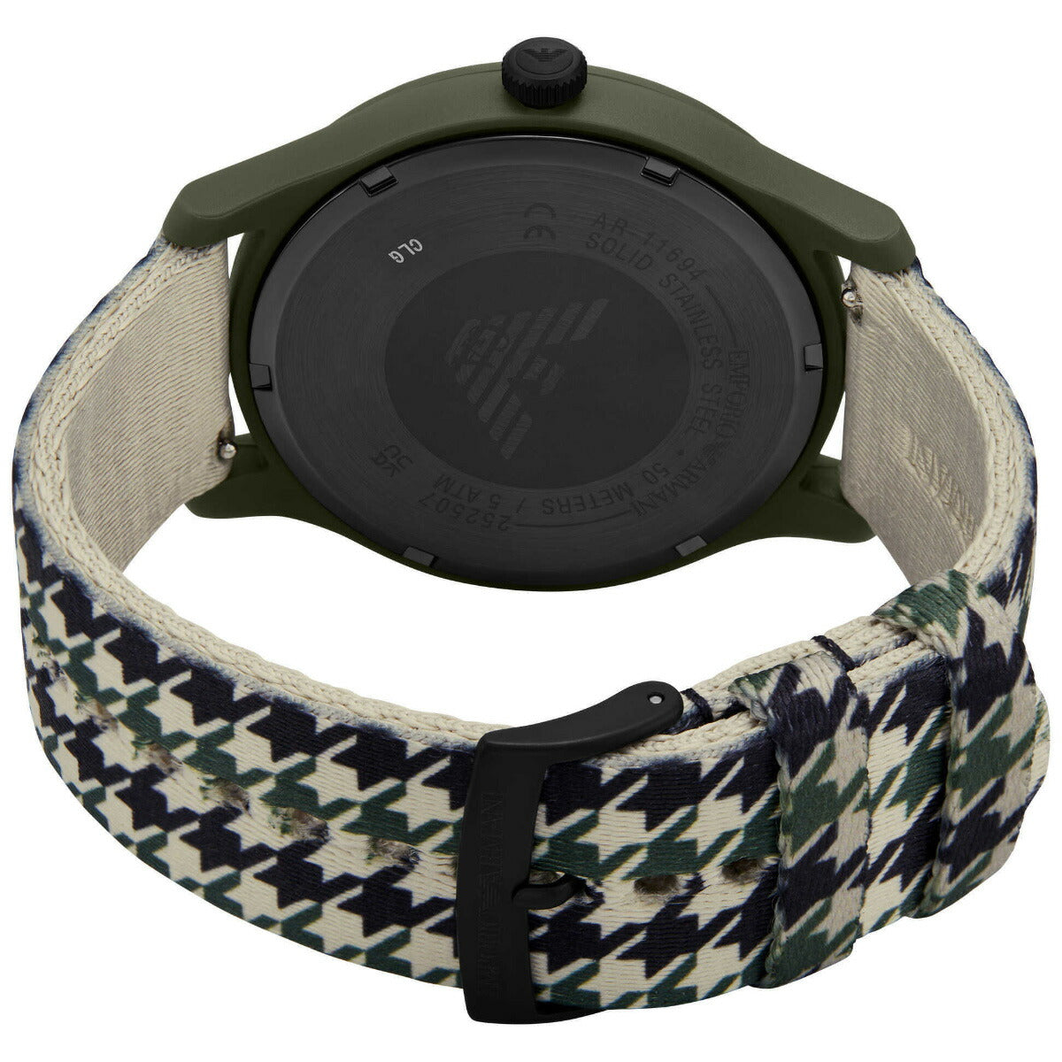 エンポリオアルマーニ EMPORIO ARMANI 腕時計 メンズ 3針ウォッチ ＃tide ocean material ナイロンファブリック AR11694【2025 新作】