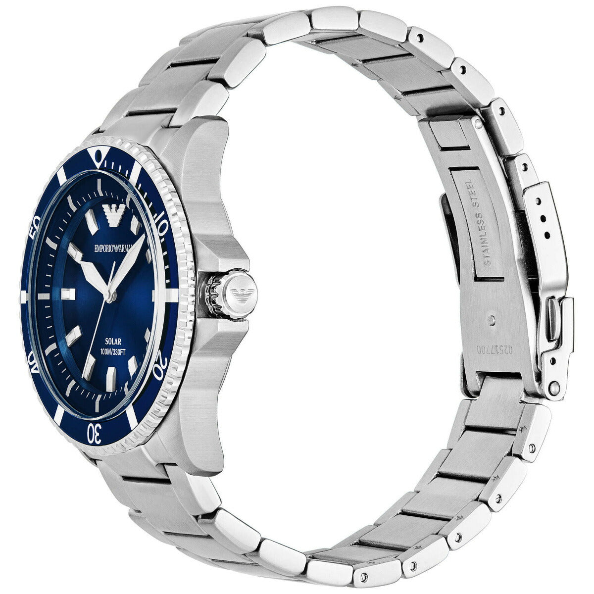 エンポリオアルマーニ EMPORIO ARMANI 腕時計 メンズ ワールドエクスプローラー ソーラーパワー 3針ウォッチ ステンレススチール AR11697【2025 新作】