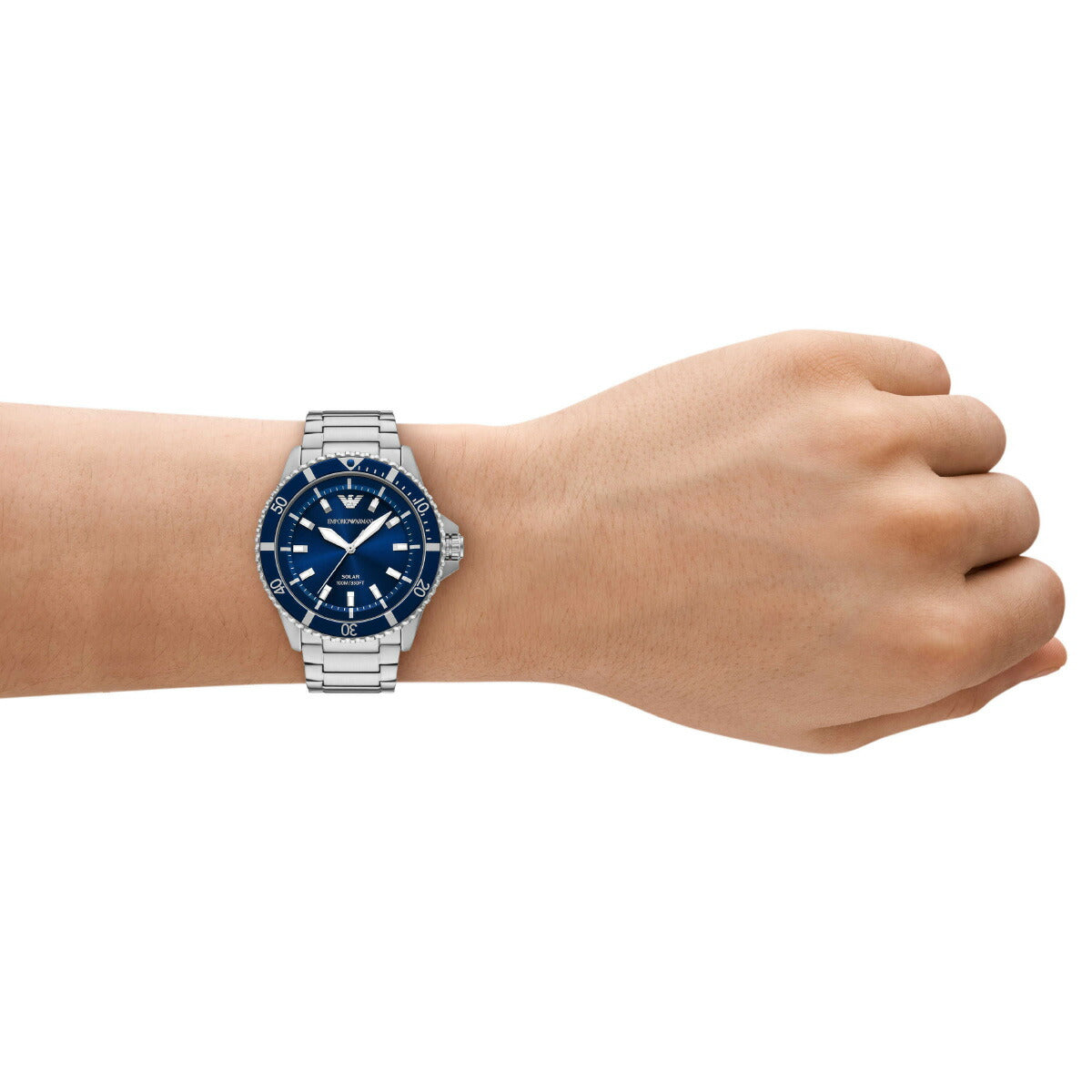 エンポリオアルマーニ EMPORIO ARMANI 腕時計 メンズ ワールドエクスプローラー ソーラーパワー 3針ウォッチ ステンレススチール AR11697【2025 新作】