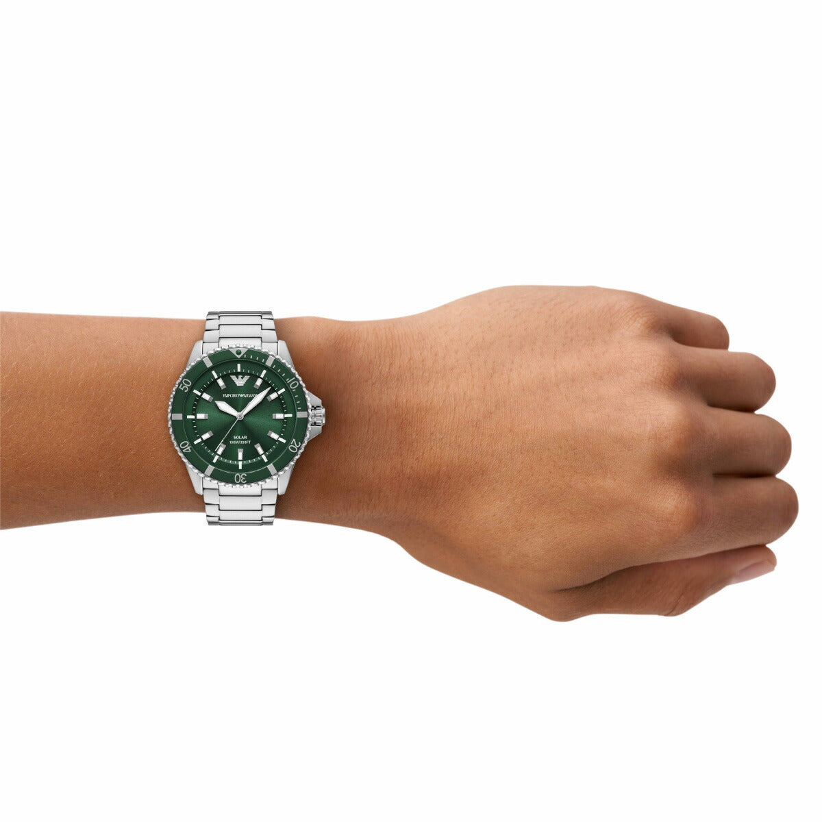 エンポリオアルマーニ EMPORIO ARMANI 腕時計 メンズ ワールドエクスプローラー ソーラーパワー 3針ウォッチ ステンレススチール AR11698【2025 新作】