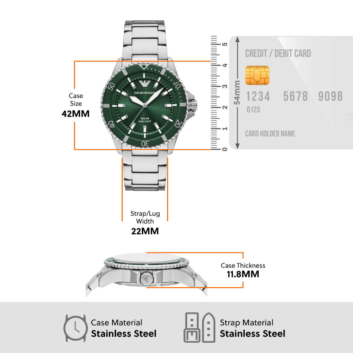 エンポリオアルマーニ EMPORIO ARMANI 腕時計 メンズ ワールドエクスプローラー ソーラーパワー 3針ウォッチ ステンレススチール AR11698【2025 新作】
