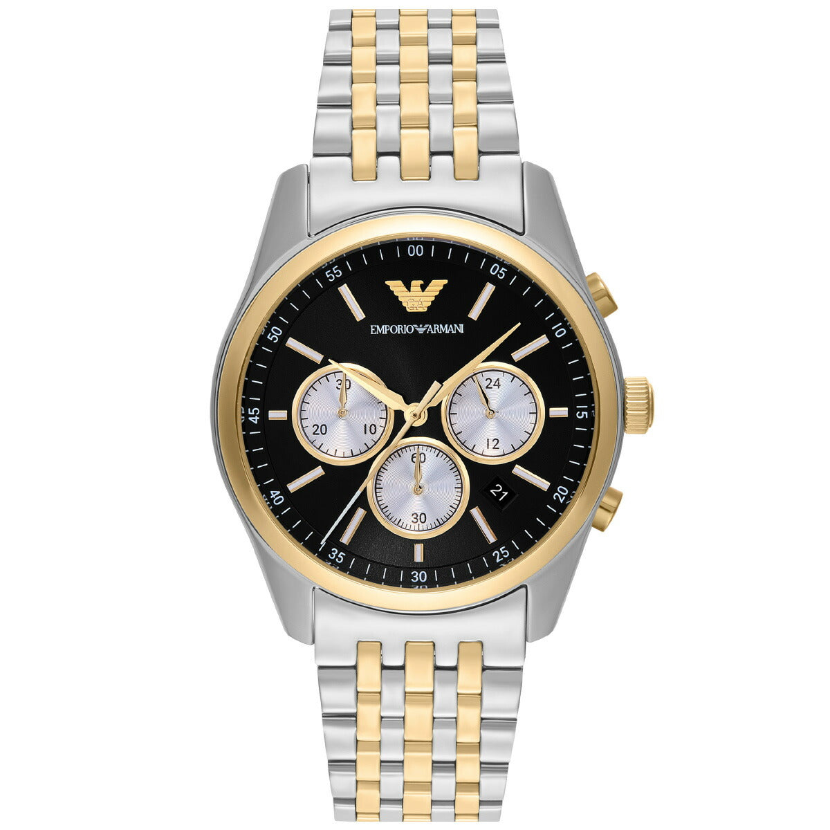 エンポリオアルマーニ EMPORIO ARMANI 腕時計 メンズ クロノグラフウォッチ ツートーンステンレススチール AR11713【2025 新作】