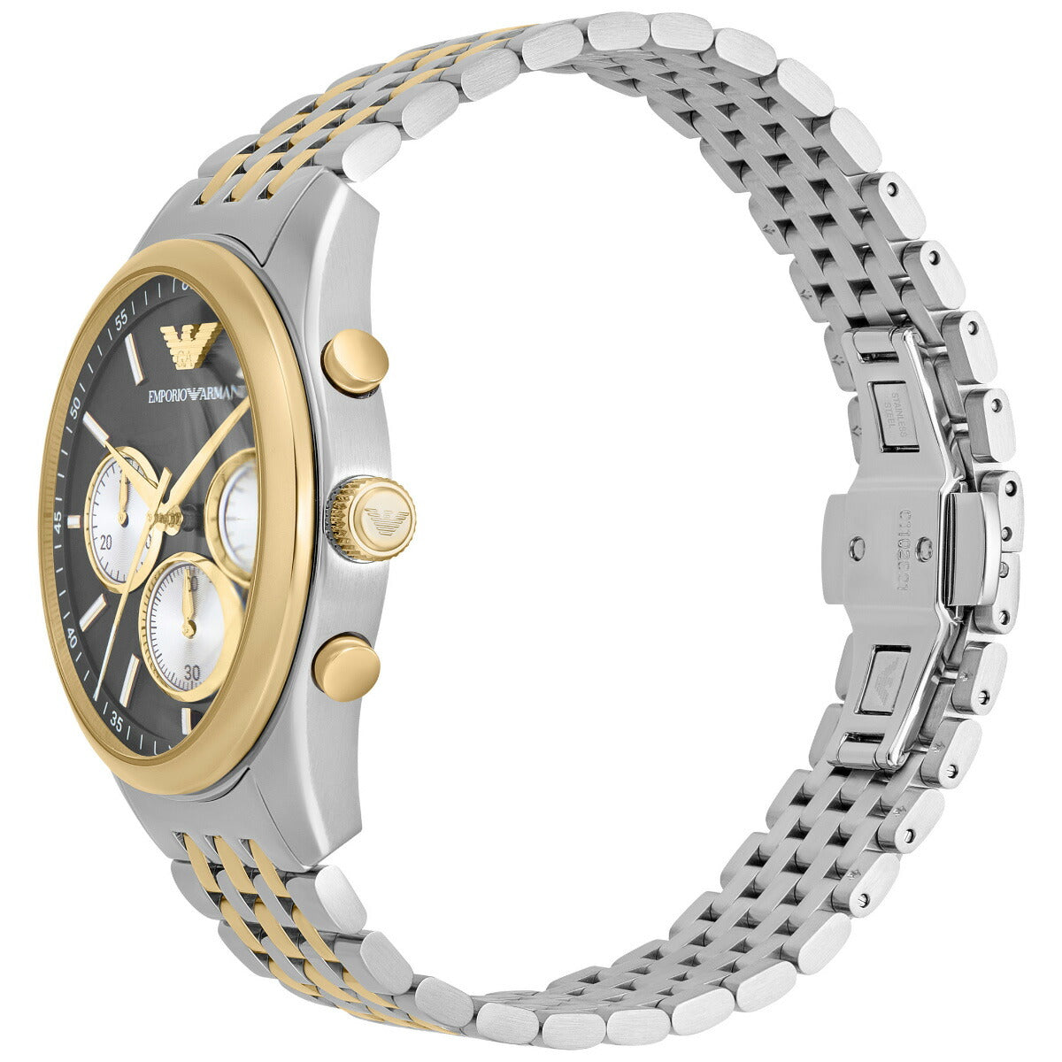 エンポリオアルマーニ EMPORIO ARMANI 腕時計 メンズ クロノグラフウォッチ ツートーンステンレススチール AR11713【2025 新作】