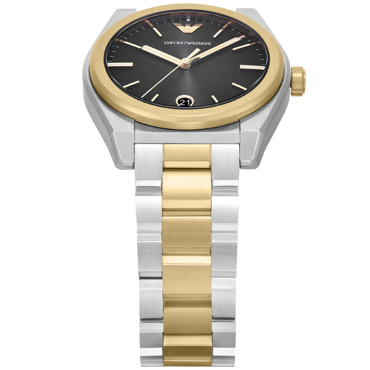 エンポリオアルマーニ EMPORIO ARMANI 腕時計 メンズ 3針デイトウォッチ ツートーンステンレススチール AR11715【2025 新作】