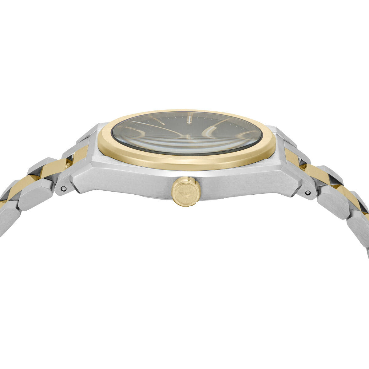 エンポリオアルマーニ EMPORIO ARMANI 腕時計 メンズ 3針デイトウォッチ ツートーンステンレススチール AR11715【2025 新作】