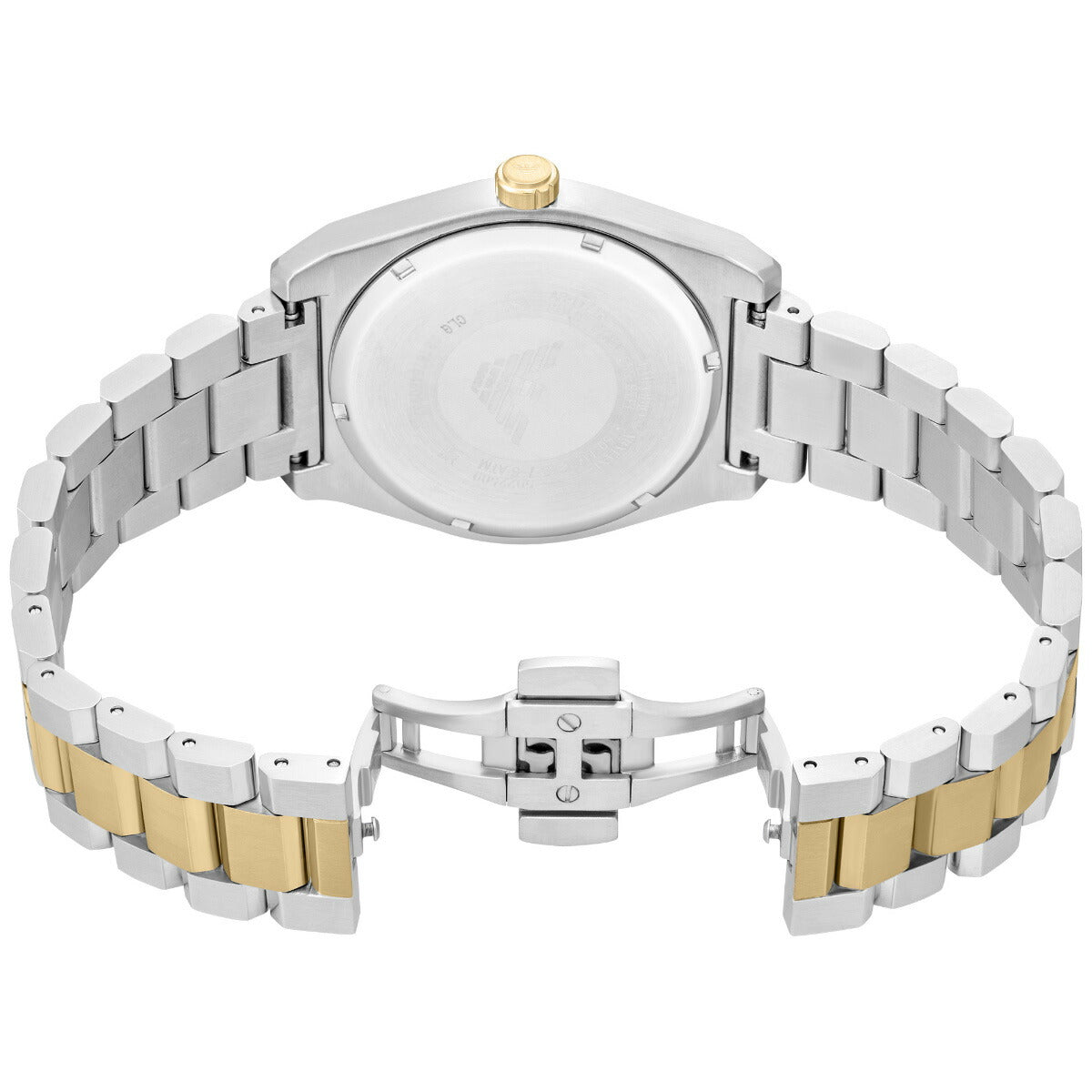 エンポリオアルマーニ EMPORIO ARMANI 腕時計 メンズ 3針デイトウォッチ ツートーンステンレススチール AR11715【2025 新作】