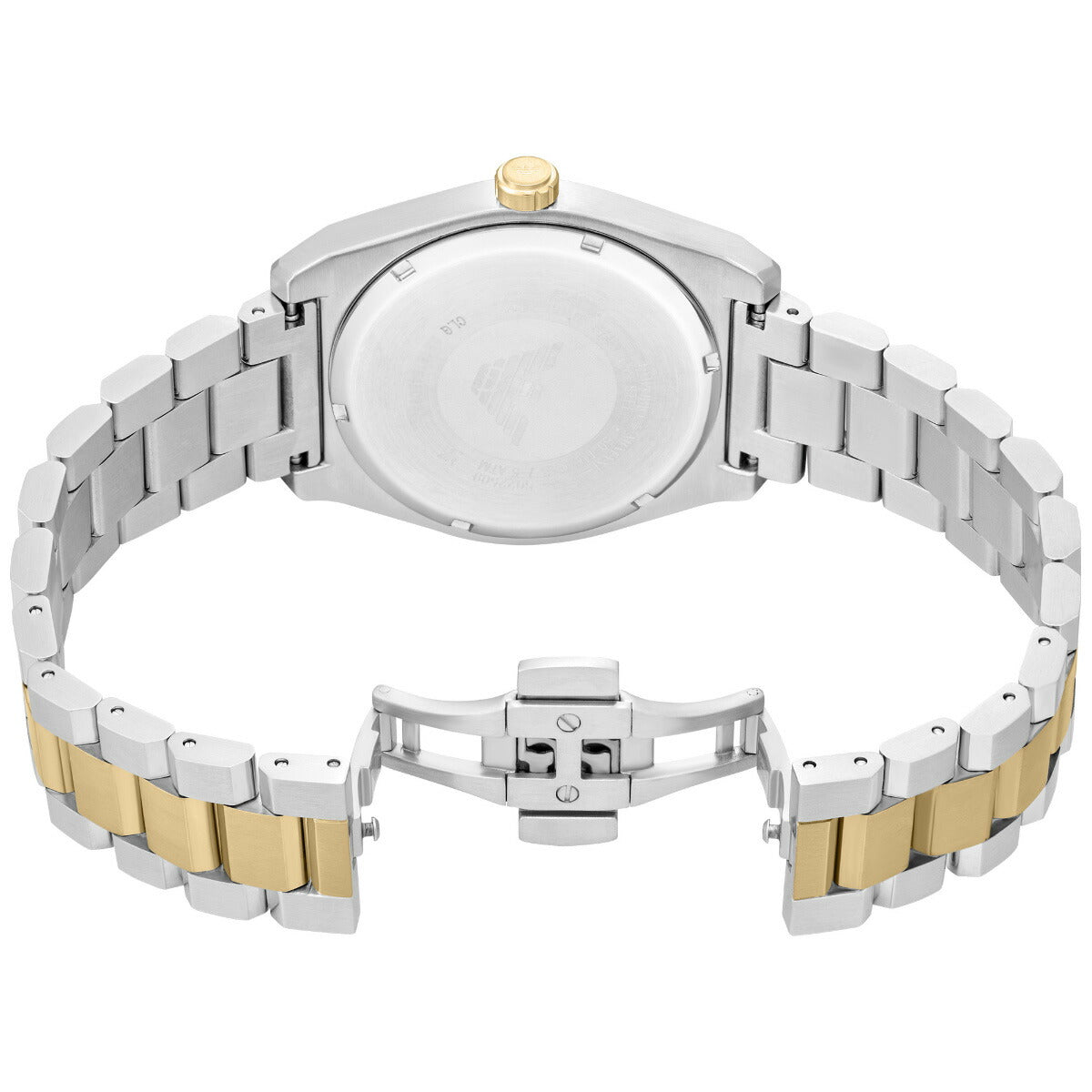 エンポリオアルマーニ EMPORIO ARMANI 腕時計 メンズ 3針デイトウォッチ ツートーンステンレススチール AR11716【2025 新作】