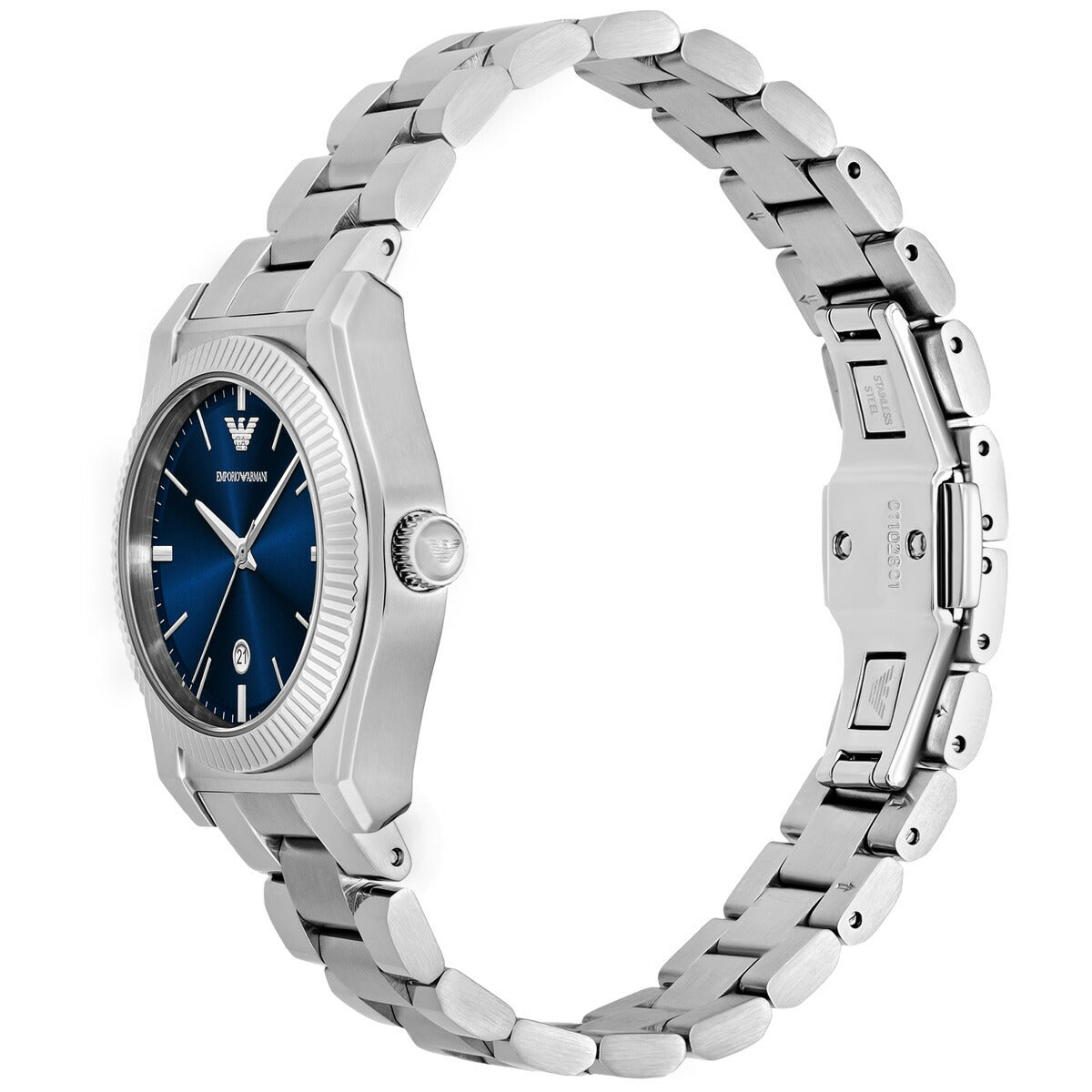 エンポリオアルマーニ EMPORIO ARMANI 腕時計 レディース 3針デイトウォッチ ステンレススチール AR11717