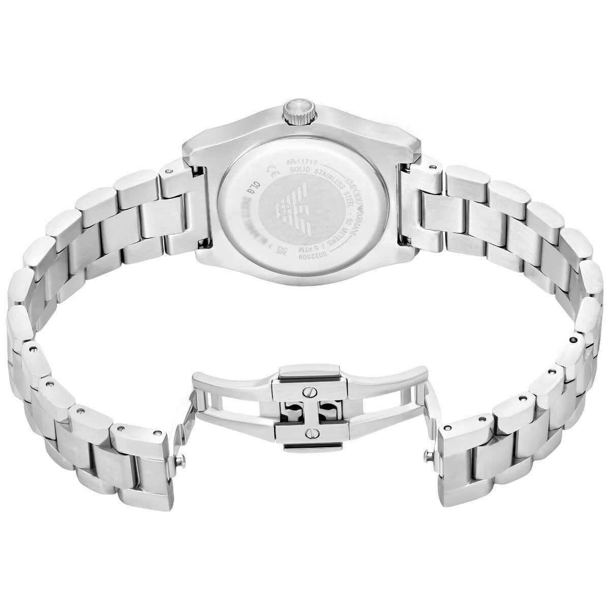 エンポリオアルマーニ EMPORIO ARMANI 腕時計 レディース 3針デイトウォッチ ステンレススチール AR11717