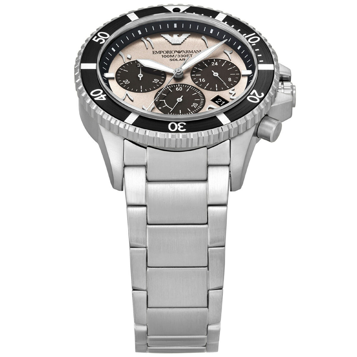 エンポリオアルマーニ EMPORIO ARMANI 腕時計 メンズ ソーラー クロノグラフ WORLD EXPLORER ステンレススチール AR11722【2025 新作】