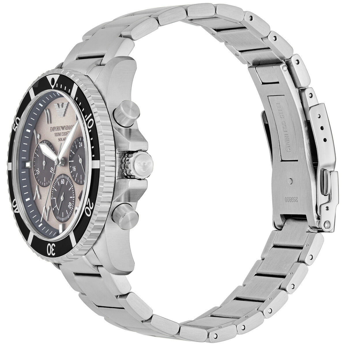 エンポリオアルマーニ EMPORIO ARMANI 腕時計 メンズ ソーラー クロノグラフ WORLD EXPLORER ステンレススチール AR11722【2025 新作】