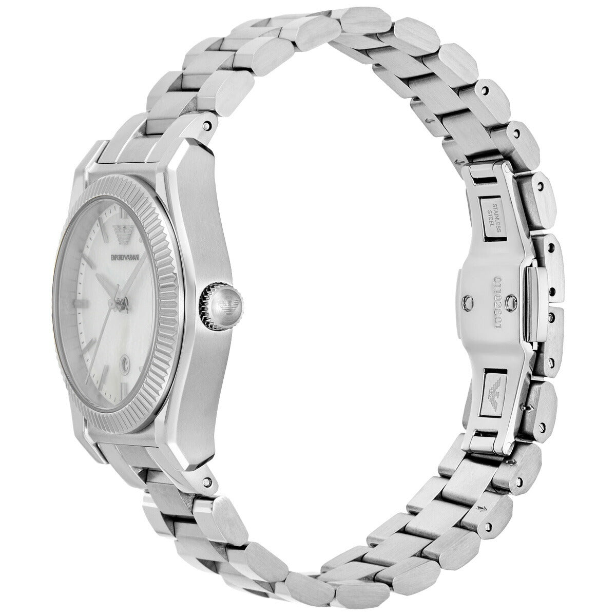 エンポリオアルマーニ EMPORIO ARMANI 腕時計 レディース 3針デイトウォッチ ステンレススチール AR11723【2025 新作】