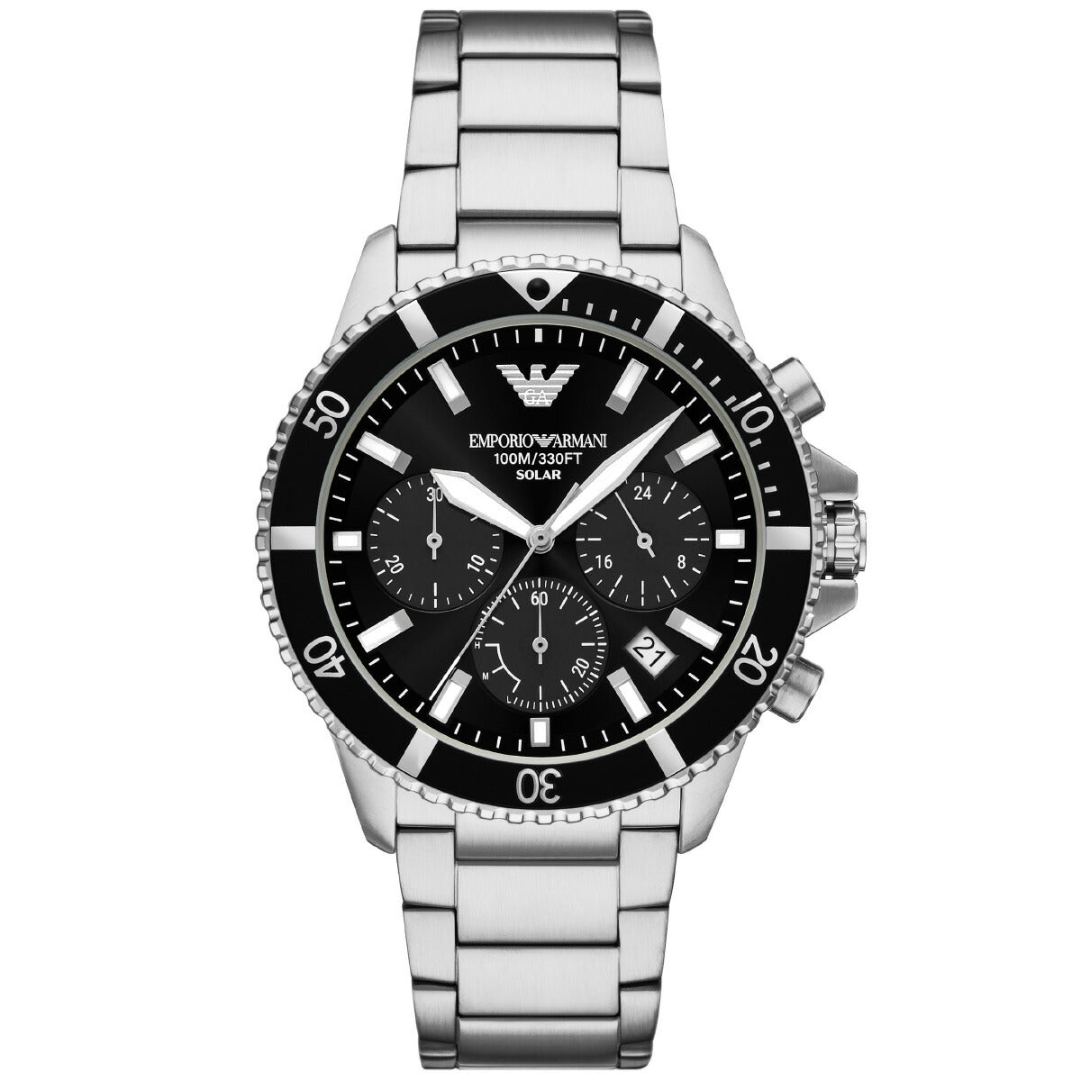 エンポリオアルマーニ EMPORIO ARMANI 腕時計 メンズ ソーラー クロノグラフ WORLD EXPLORER ステンレススチール AR11739【2025 新作】