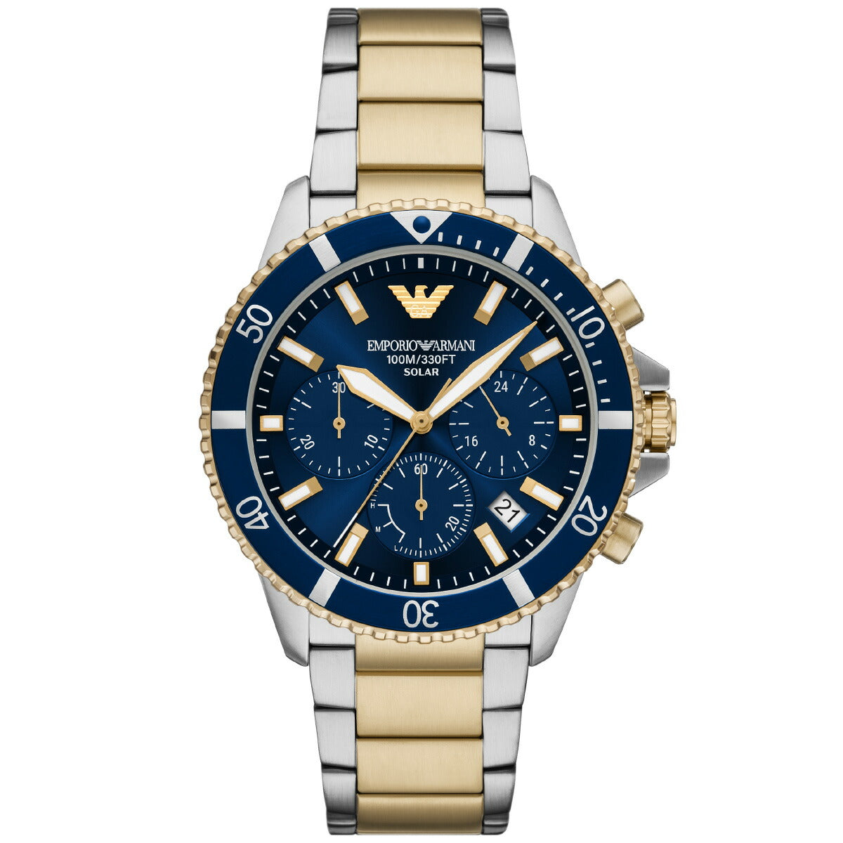 エンポリオアルマーニ EMPORIO ARMANI 腕時計 メンズ ソーラー クロノグラフ WORLD EXPLORER ステンレススチール AR11740【2025 新作】