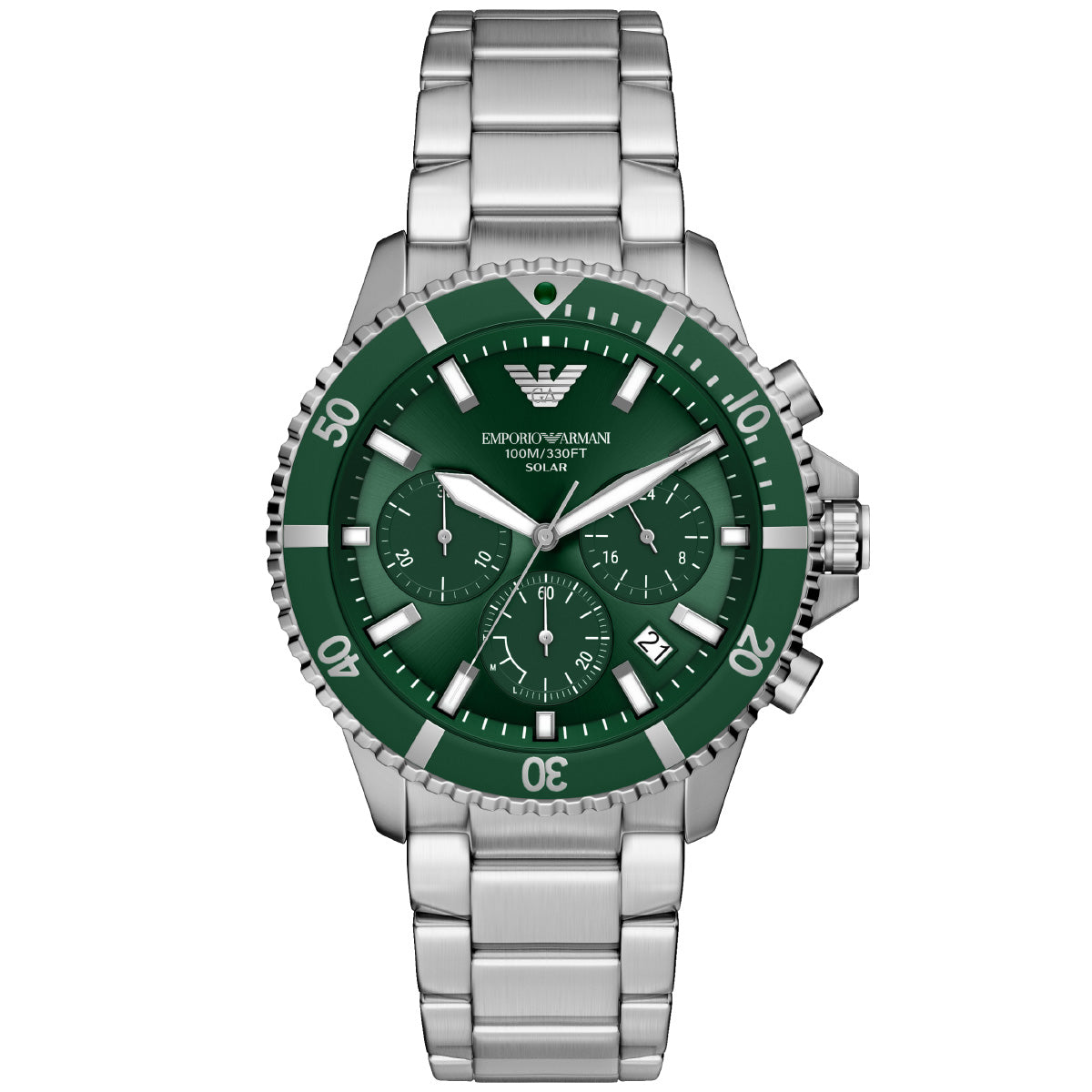 エンポリオアルマーニ EMPORIO ARMANI 腕時計 メンズ ソーラー クロノグラフ WORLD EXPLORER ステンレススチール AR11741【2026 新作】【60回分割手数料無料！】